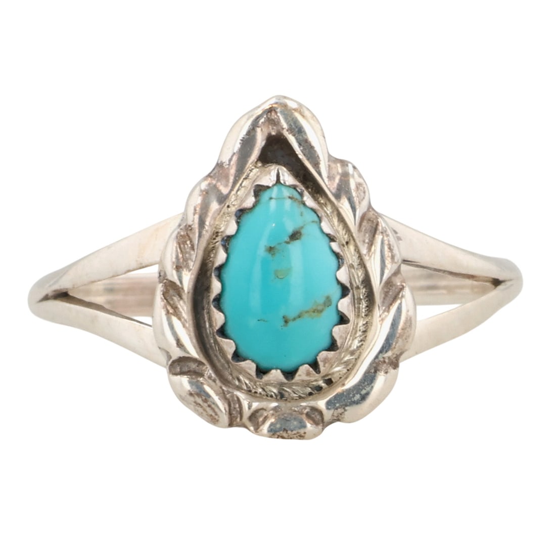 Jerryson Henio Navajo Sterling Kingman Turquoise Ring Sz 8.25: Jerryson Henio Navajo Sterling Kingman Turquoise Ring Sz 8.25 / 2g / Unsigned. Artist attribution based on accompanying tag.