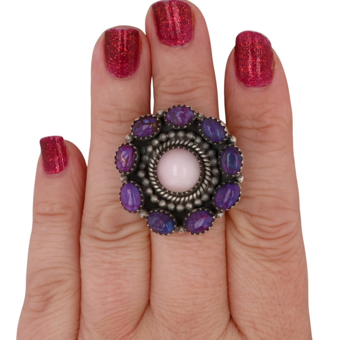 HaDa Collection Sterling Multi-Stone Adjustable Ring - 2