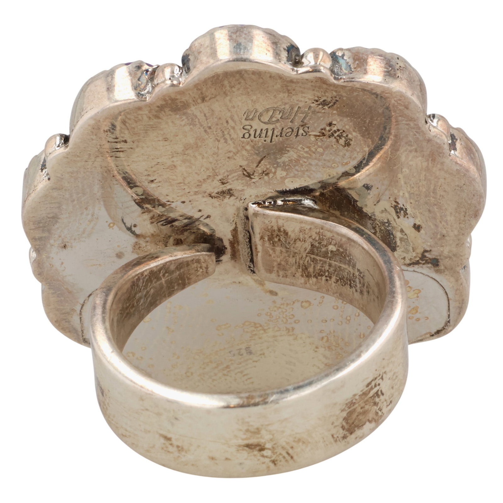 HaDa Collection Sterling Multi-Stone Adjustable Ring - 5