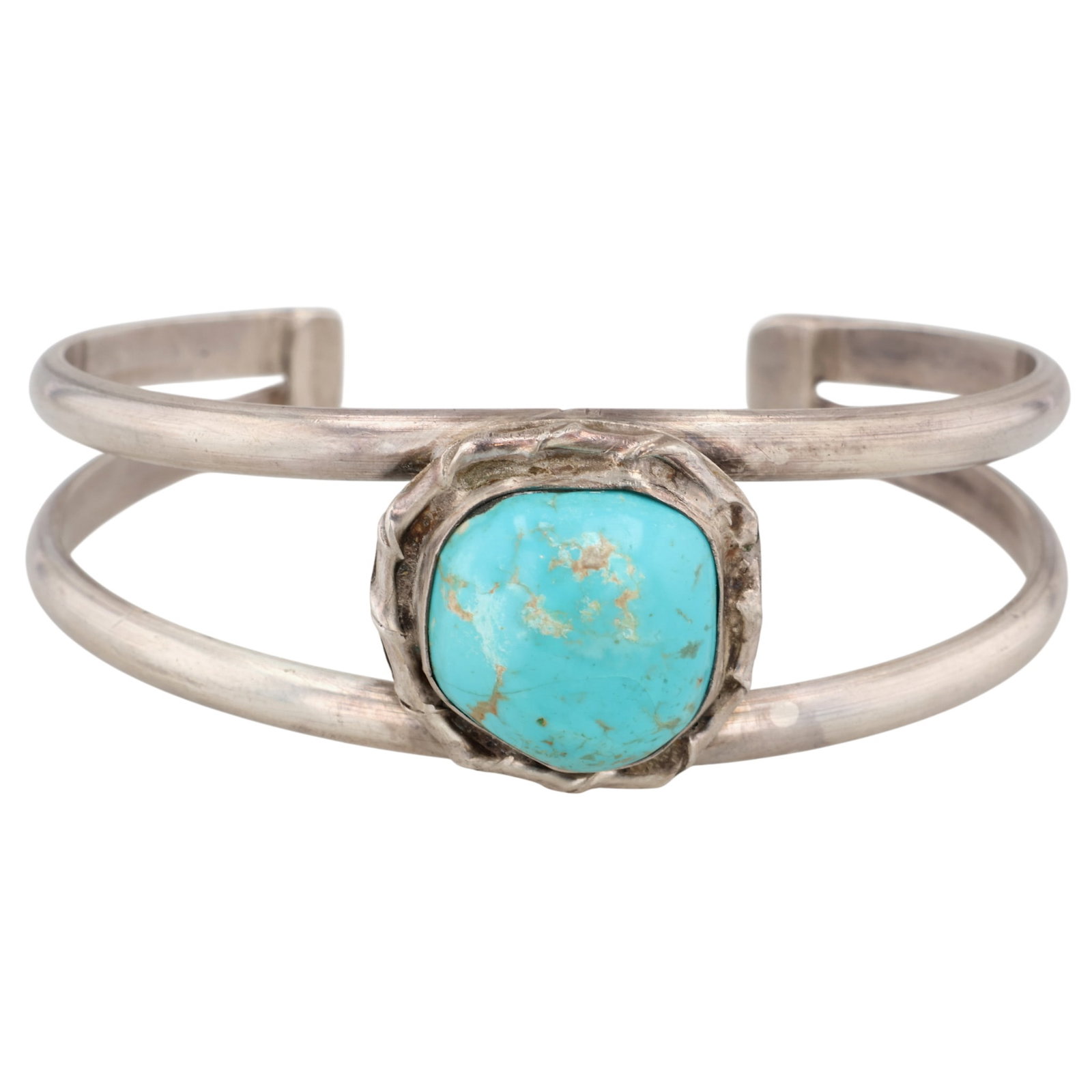 Navajo Sterling Turquoise Cuff Bracelet (1 of 6)