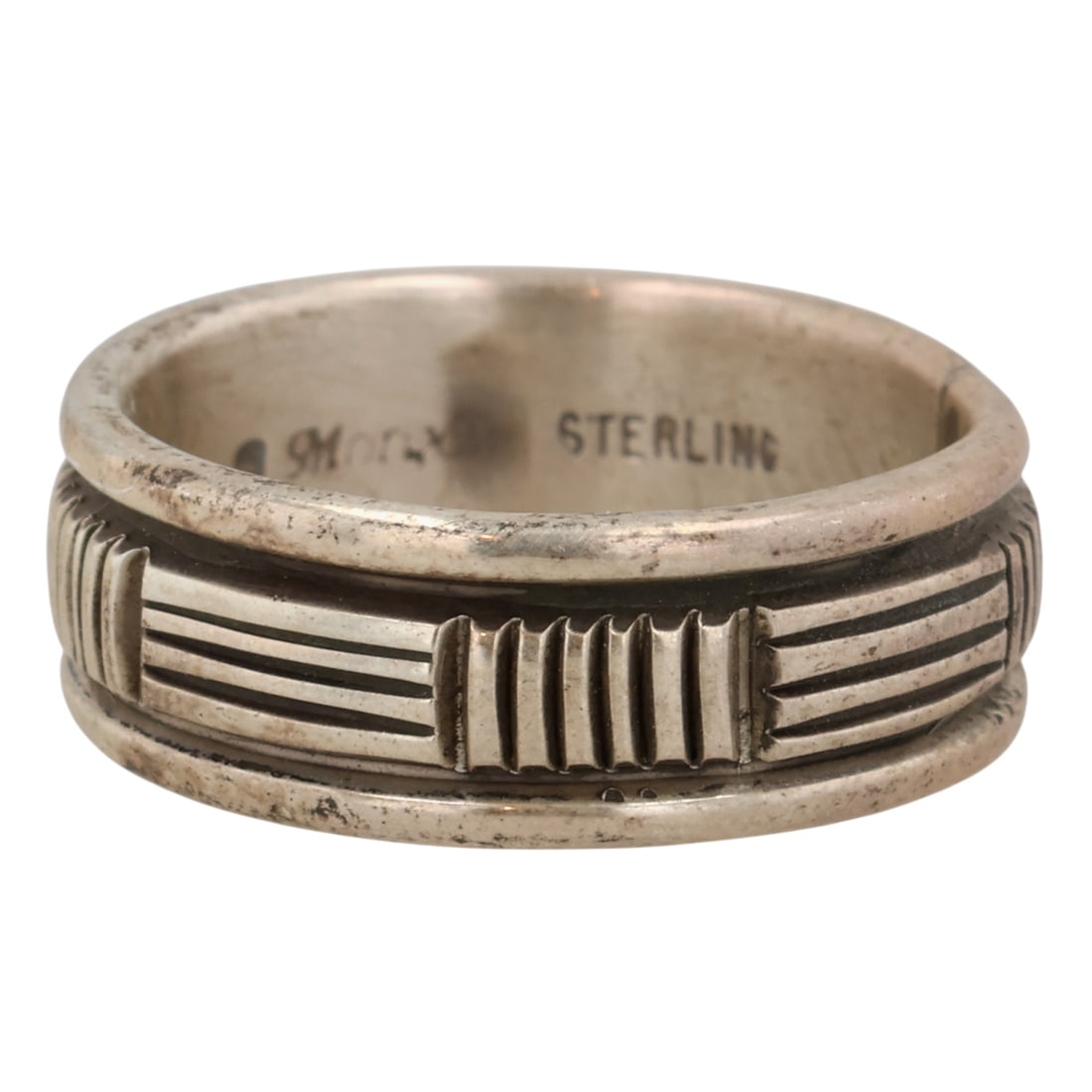 Bruce Morgan Navajo Sterling Ring Sz 6.25 (1 of 6)