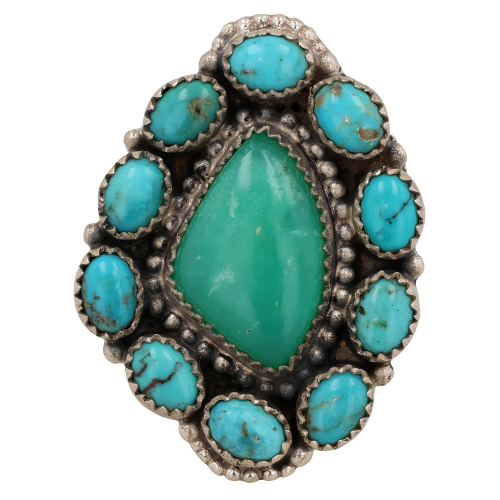 HaDa Collection Sterling Turquoise Adjustable Ring (1 of 7)