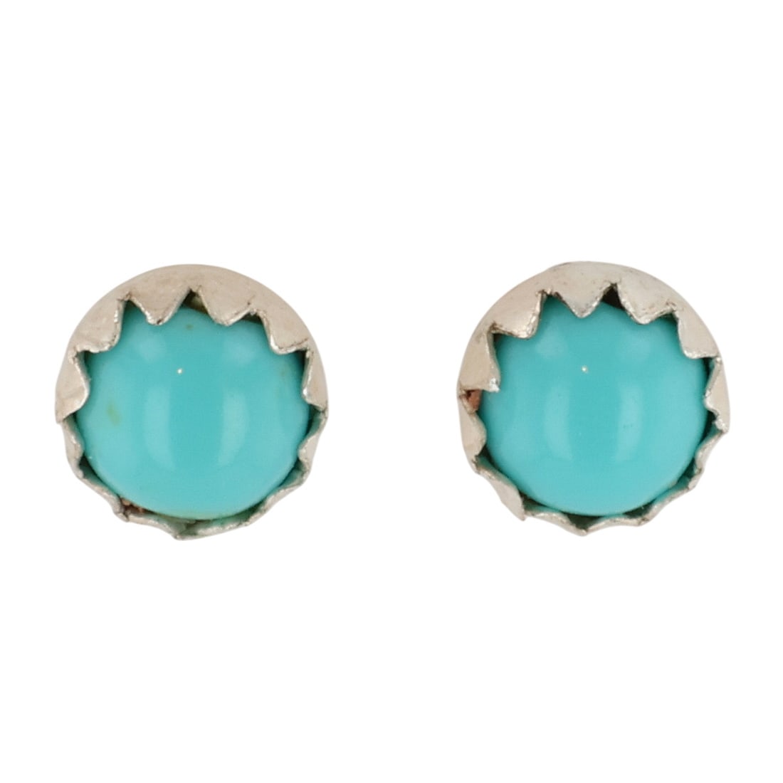 Esther White Navajo Sterling Turquoise Earrings (1 of 3)