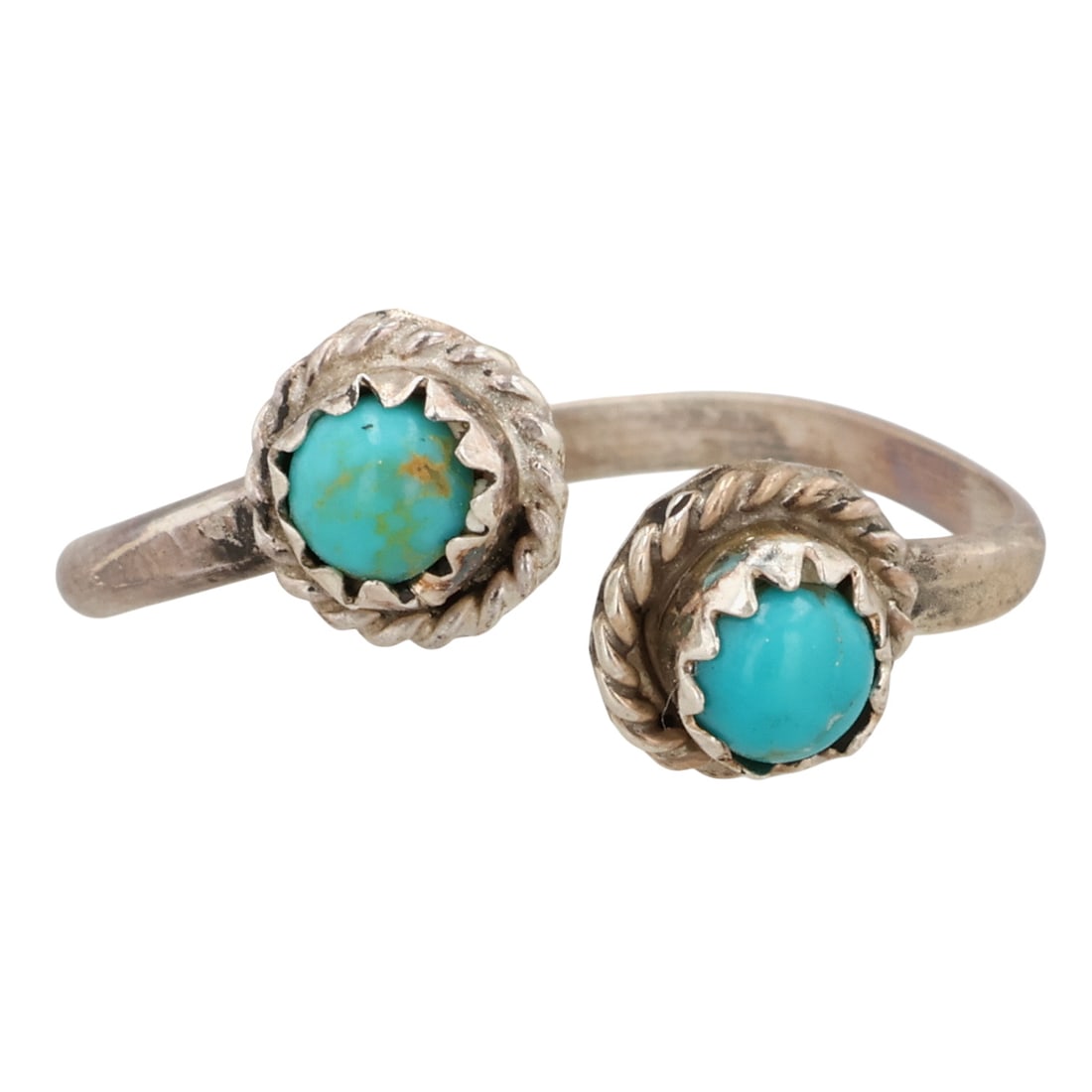 Janice Spencer Navajo Sterling Turquoise Adjustable Ring: Janice Spencer Navajo Sterling Turquoise Adjustable Ring Sz 4.5 / 1.5g / Unsigned. Artist attribution based on accompanying tag.