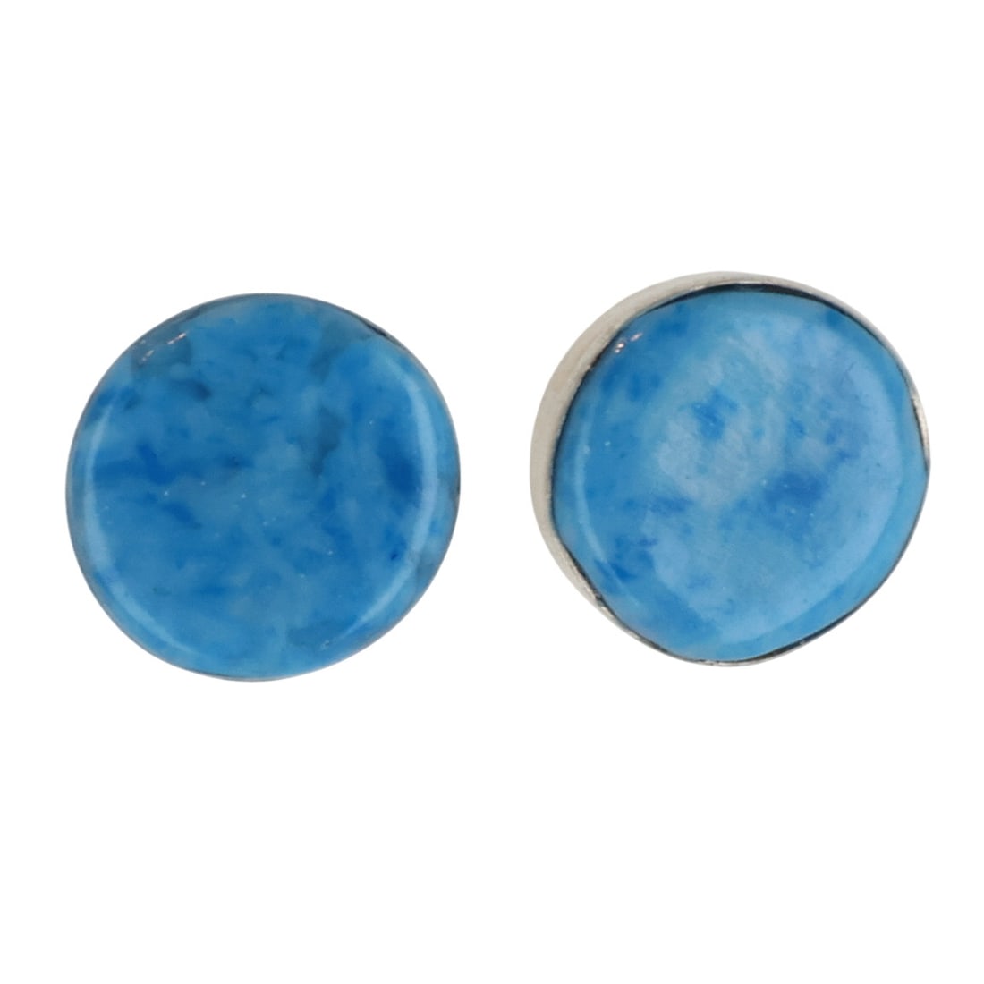 Angie Rosetta Zuni Sterling Denim Lapis Lazuli Earrings: Angie Rosetta Zuni Sterling Denim Lapis Lazuli Earrings / 0.7g / Unsigned. Artist attribution based on accompanying tag.