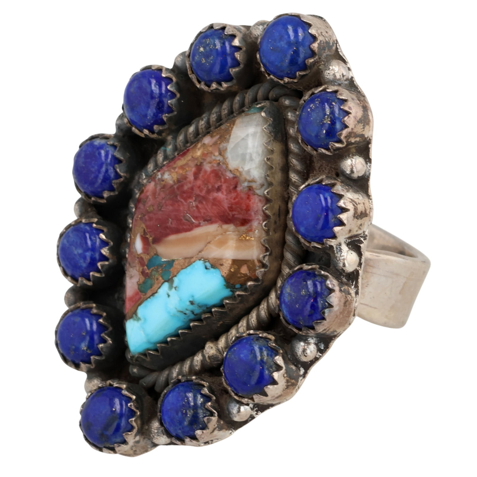 HaDa Collection Sterling Multi-Stone Adjustable Ring - 3