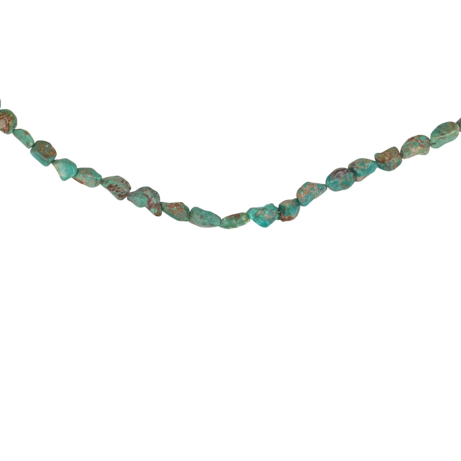 Southwest Sterling Turquoise Necklace: Southwest Sterling Turquoise Necklace / 26g