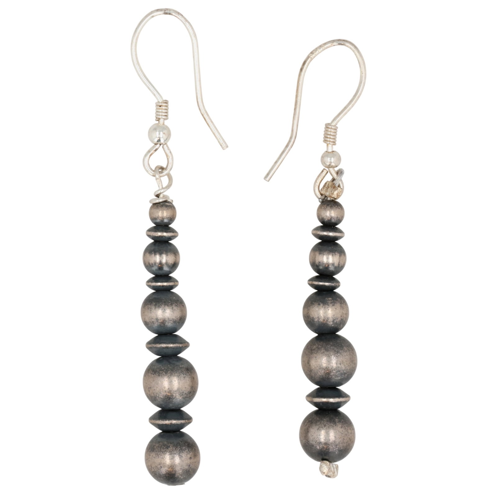 Mason Lee Navajo Sterling Oxidized Bead Earrings (1 of 3)