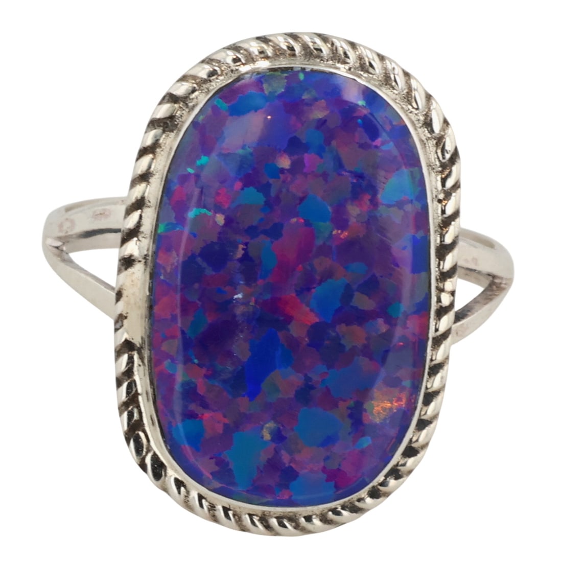 Victor Thompson Navajo Sterling Opal Ring Sz 6.75 (1 of 6)