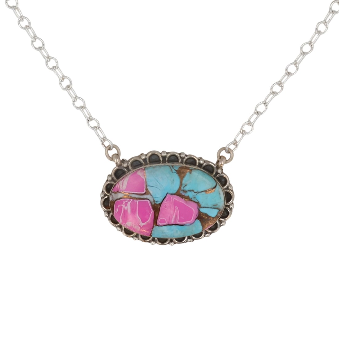 HaDa Collection Sterling Cotton Candy Necklace (1 of 6)