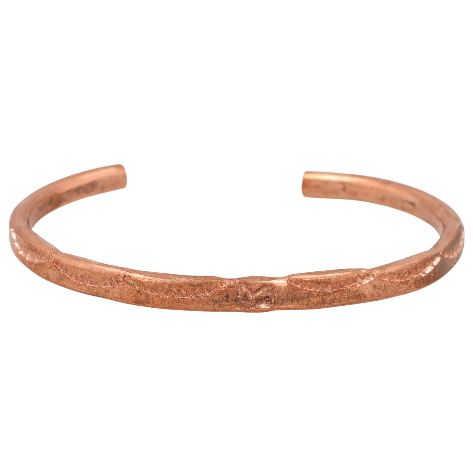 Shirley Brown Navajo Copper Stamped Cuff Bracelet (1 of 6)