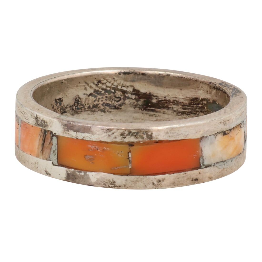 Roger Morgan Navajo Sterling Spiny Oyster Ring Sz 9 (1 of 7)