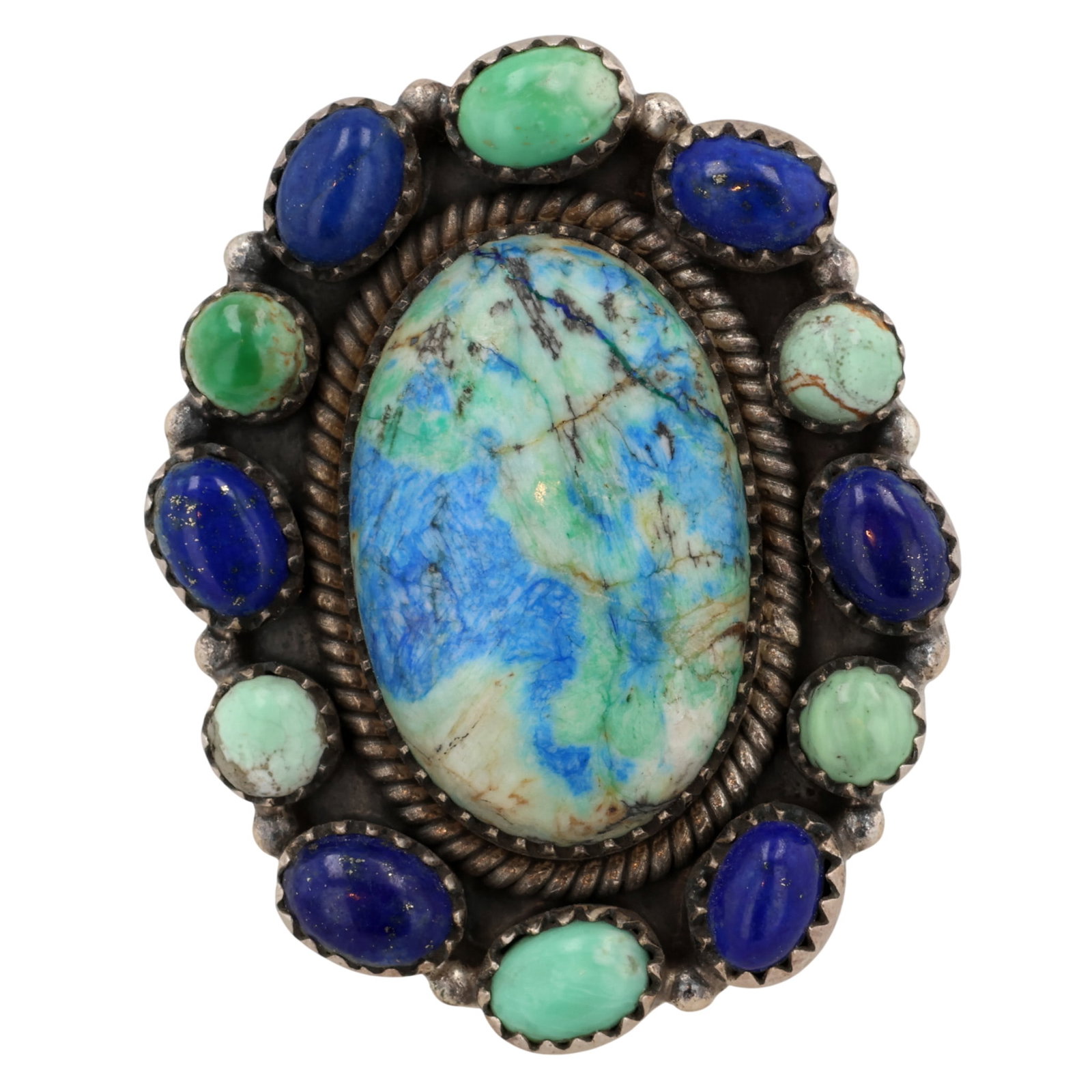 HaDa Collection Sterling Multi-Stone Adjustable Ring