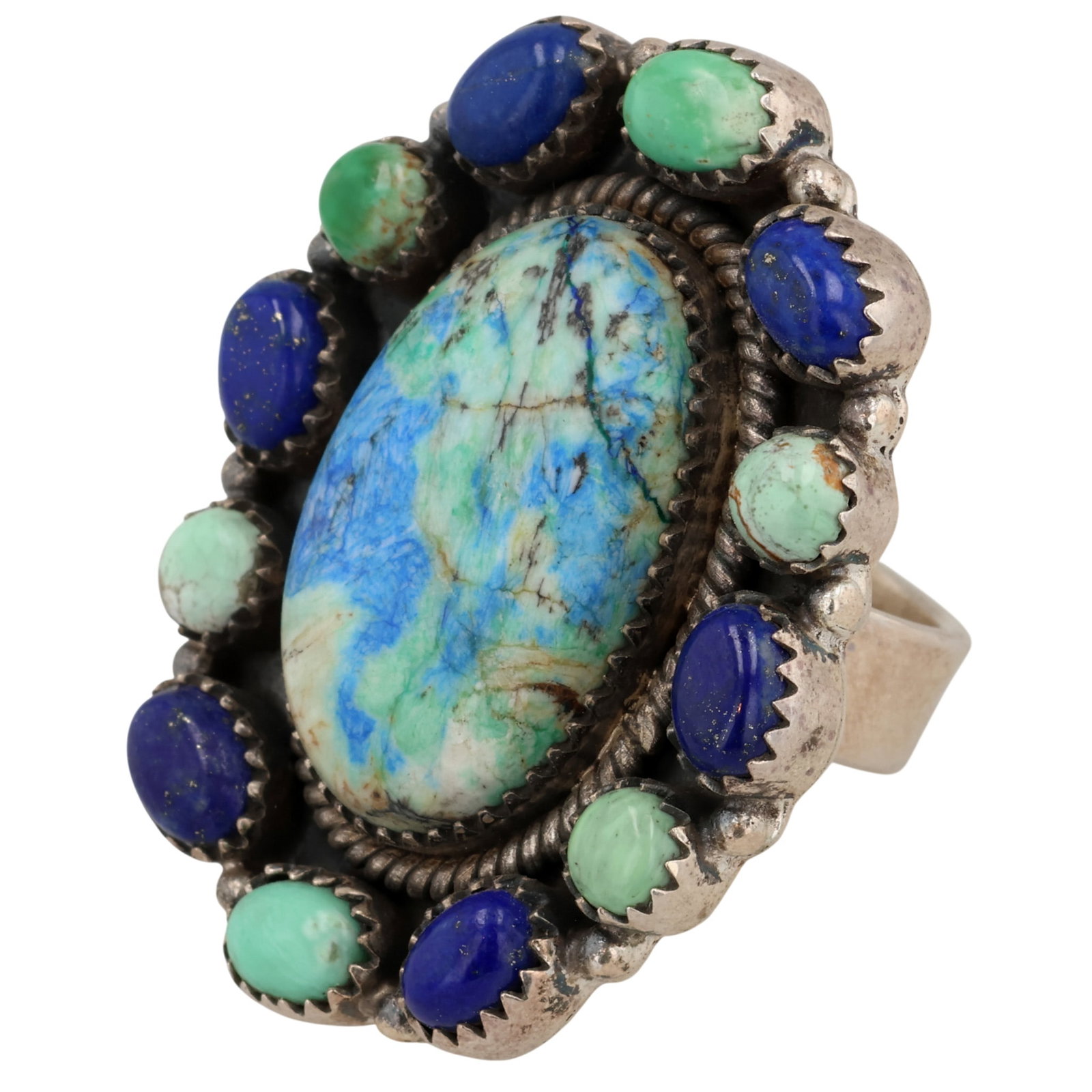 HaDa Collection Sterling Multi-Stone Adjustable Ring - 3