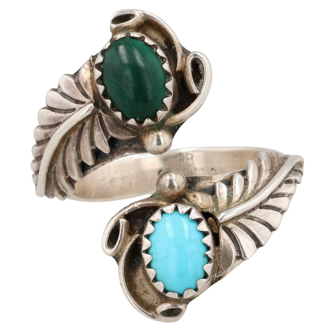 Running Bear Sterling Multi-Stone Adjustable Ring