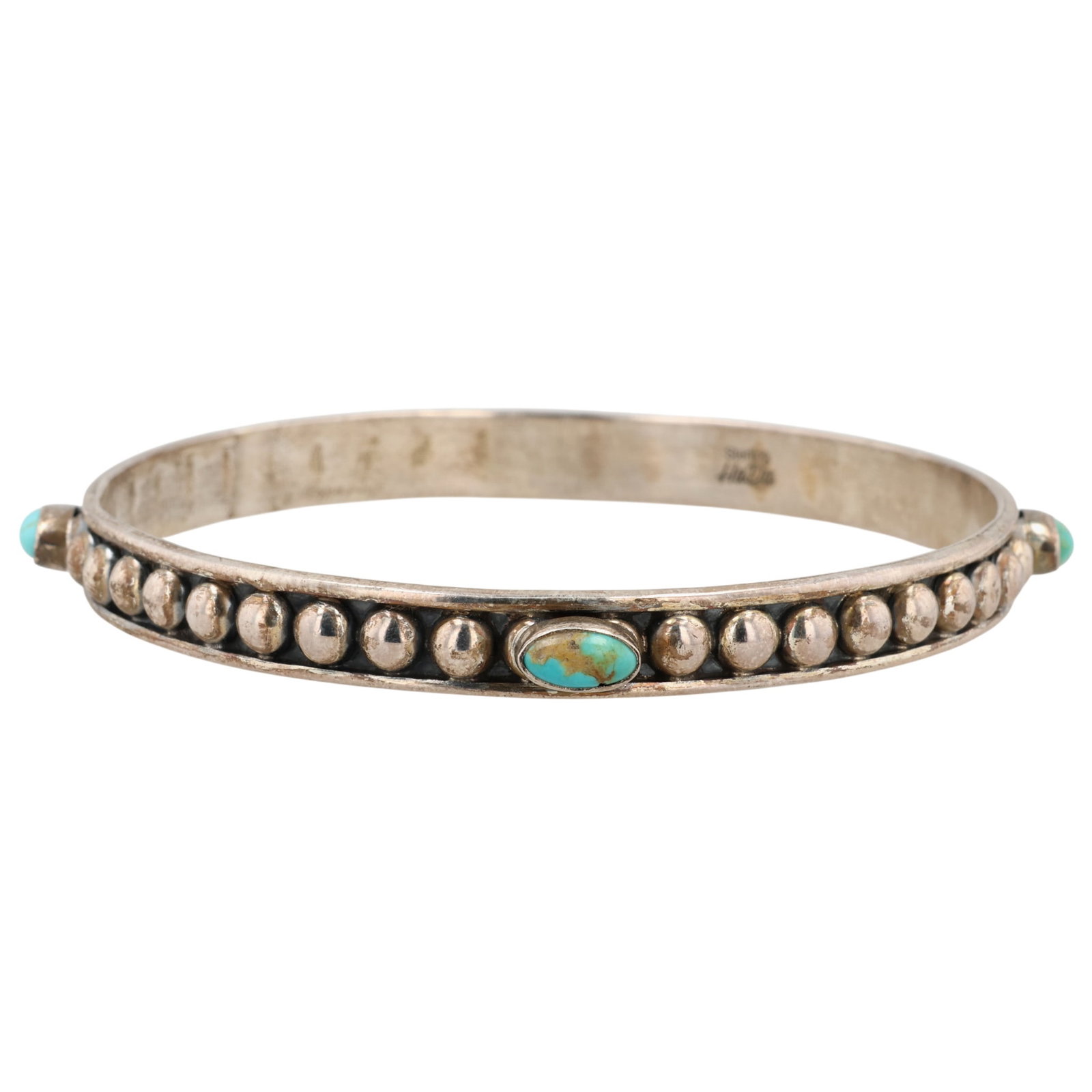 HaDa Collection Sterling Kingman Turquoise Bangle Bracelet (1 of 7)
