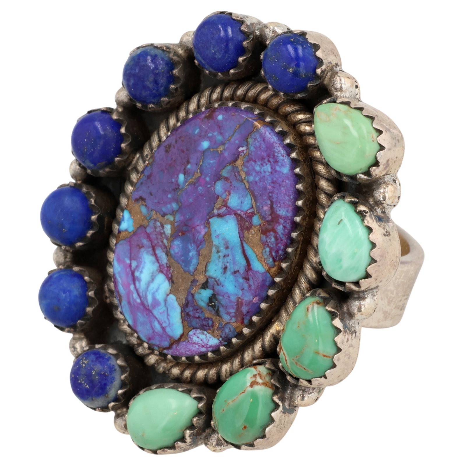 HaDa Collection Sterling Multi-Stone Adjustable Ring - 3