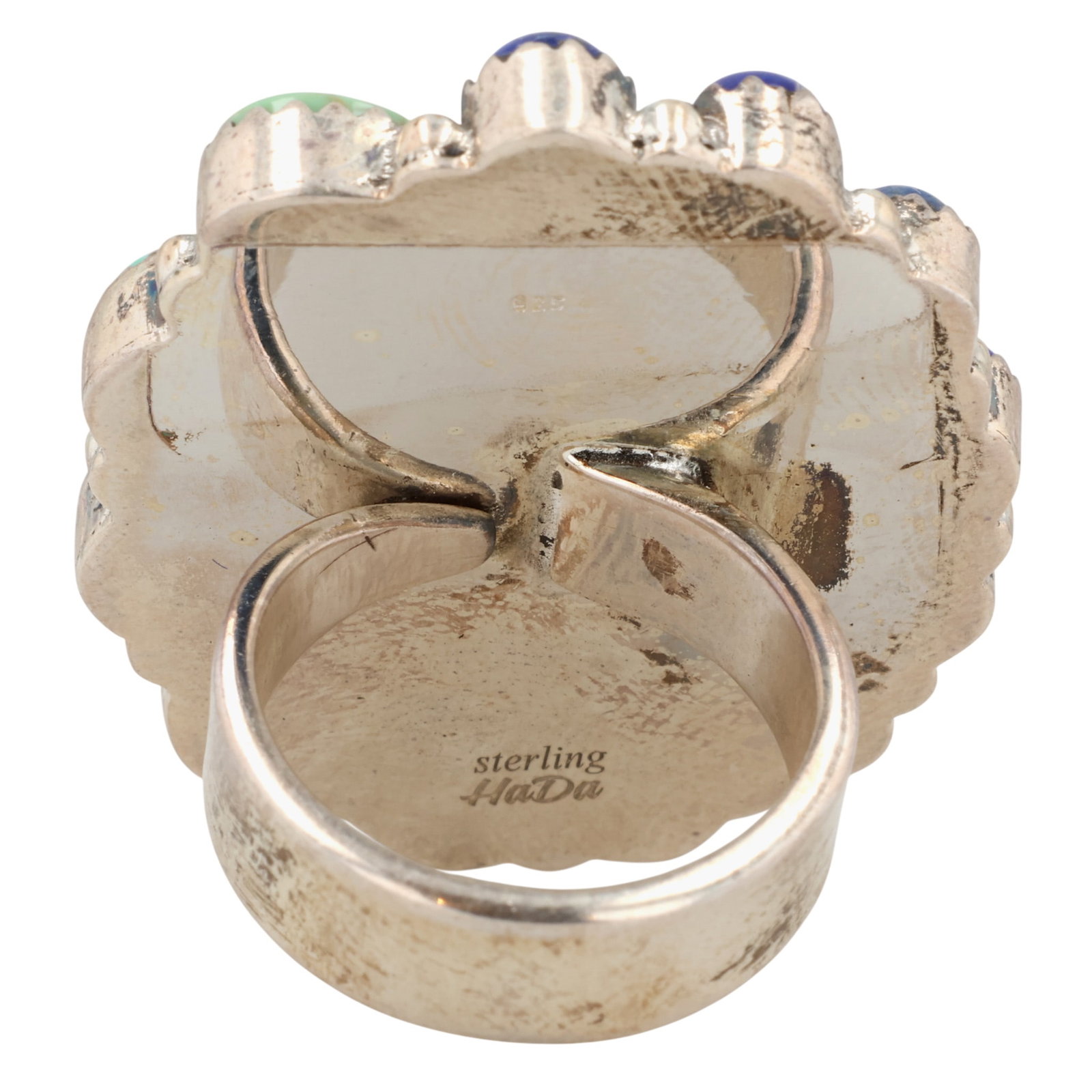 HaDa Collection Sterling Multi-Stone Adjustable Ring - 5