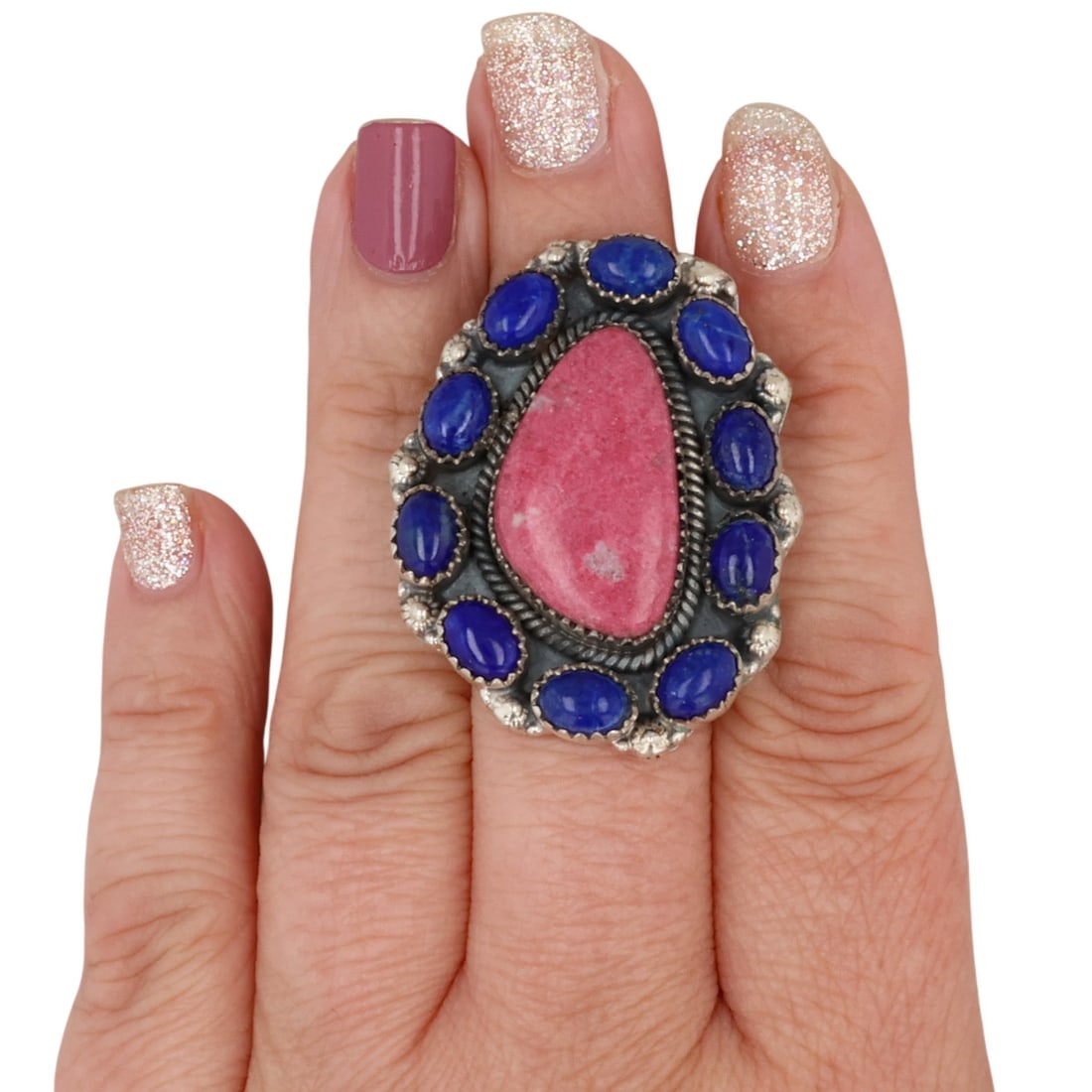 HaDa Collection Sterling Multi-Stone Adjustable Ring - 2