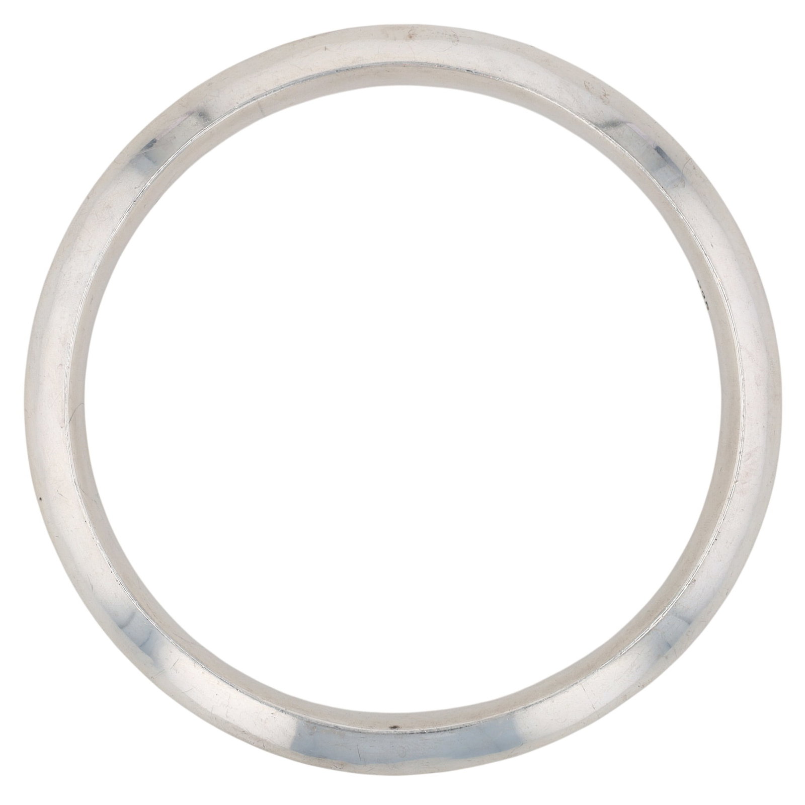 Sterling Silver Thick Triangular Modern Bangle Bracelet - 2