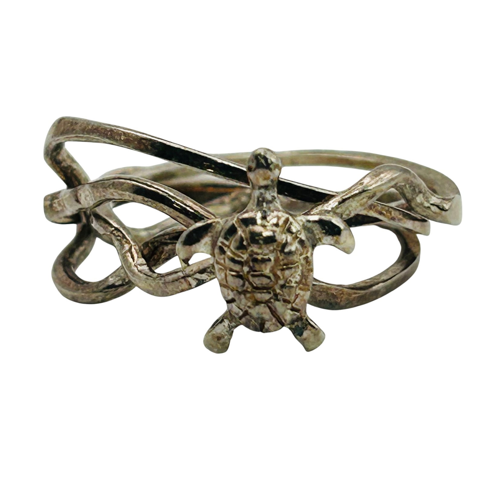 Sterling Multi Band Turtle Ring Sz 7: Sterling multi band turtle ring 5.1g Sz 7