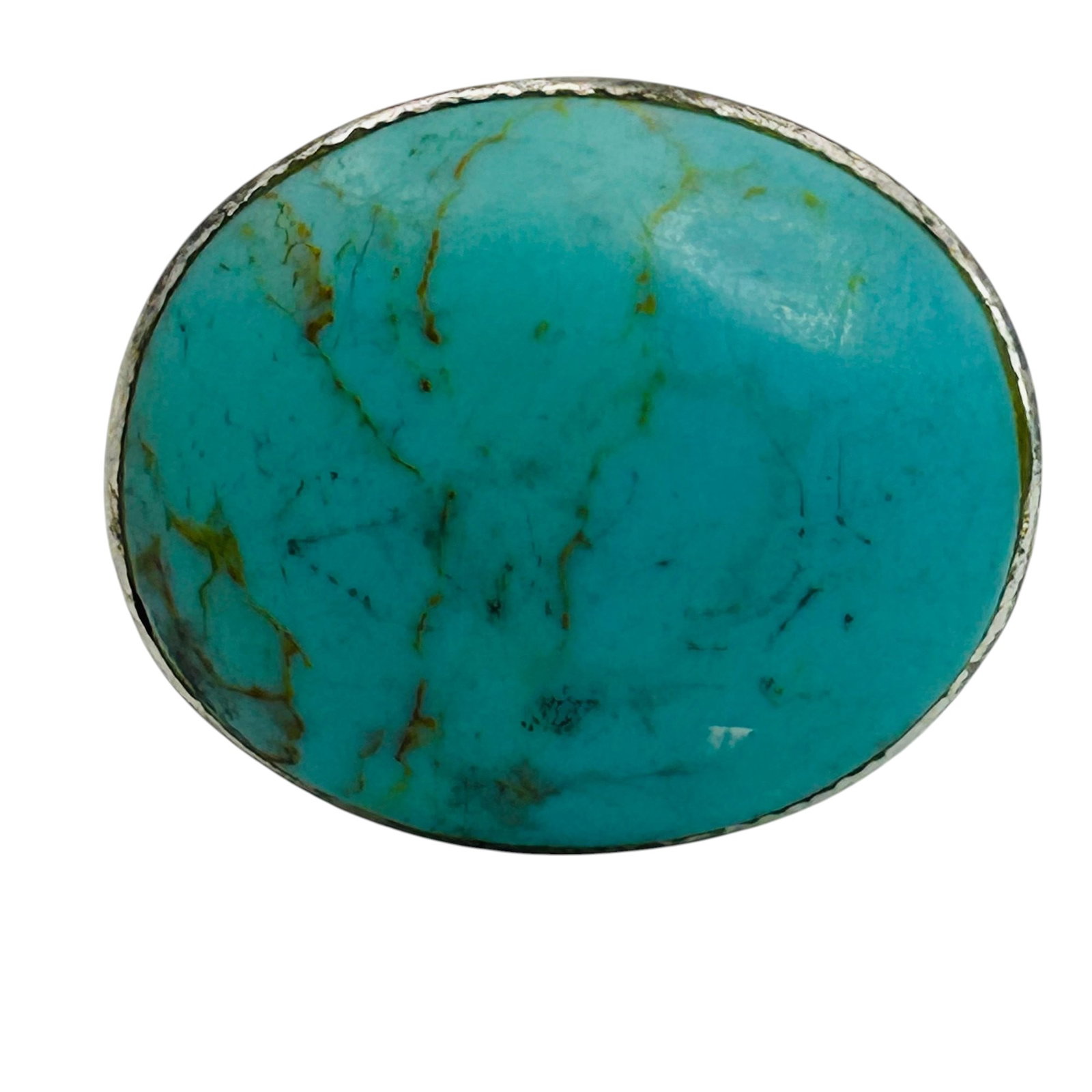 Signed Sterling Turquoise Ring Sz 8: Signed NF Sterling turquoise ring 8.5g Sz 8