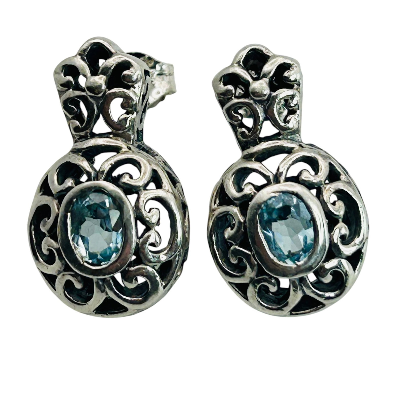 Sterling Topaz Earrings (1 of 5)