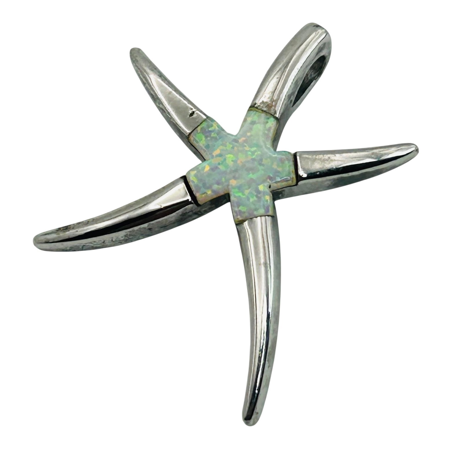 Sterling Opal Starfish Pendant (1 of 5)