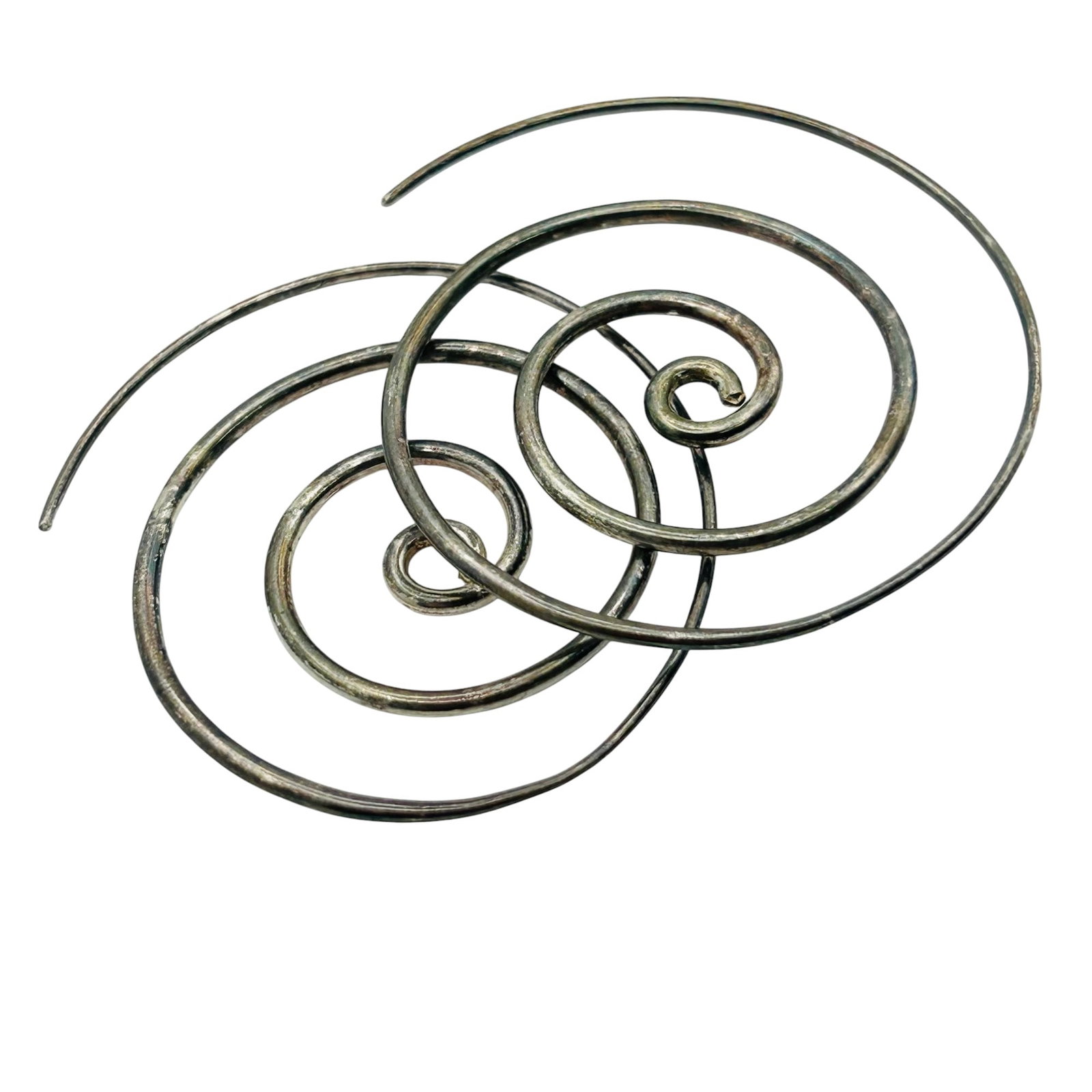 Sterling Spiral Earrings (1 of 3)