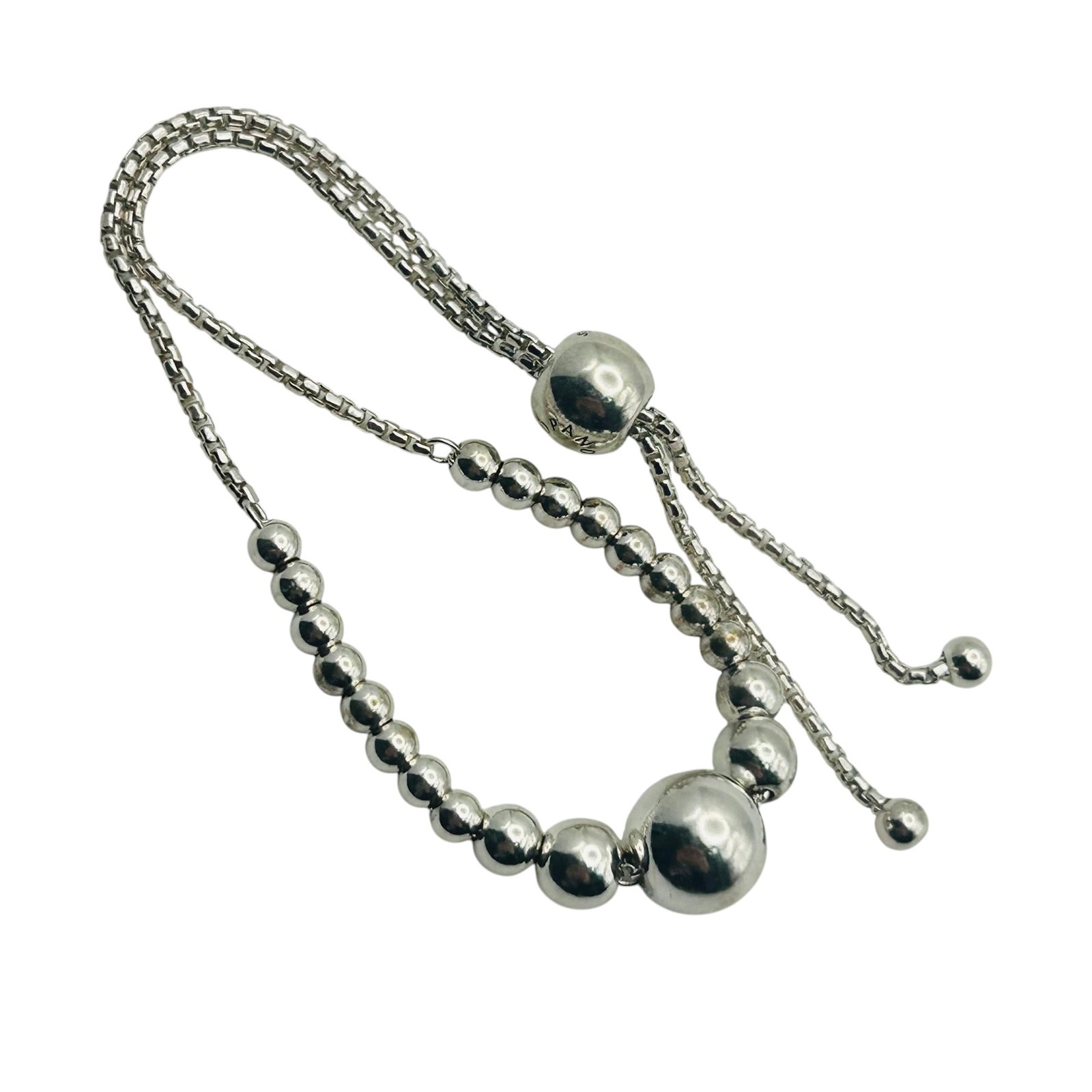 Pandora Sterling Adjustable Bead Chain Bracelet (1 of 6)