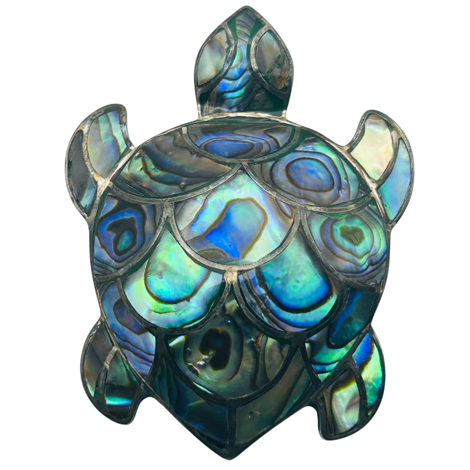 Sterling Abalone Turtle Brooch (1 of 7)