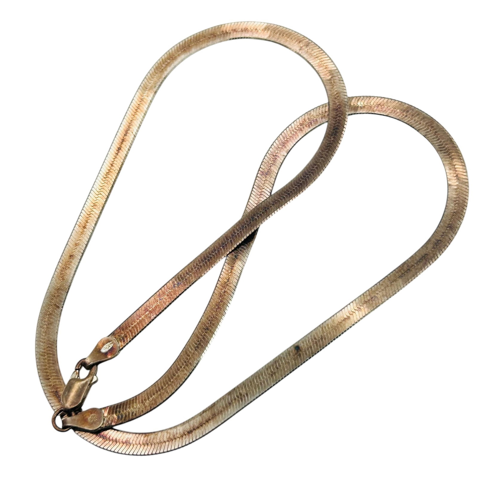 Italy Sterling Flat Snake Chain Necklace (1 of 6)