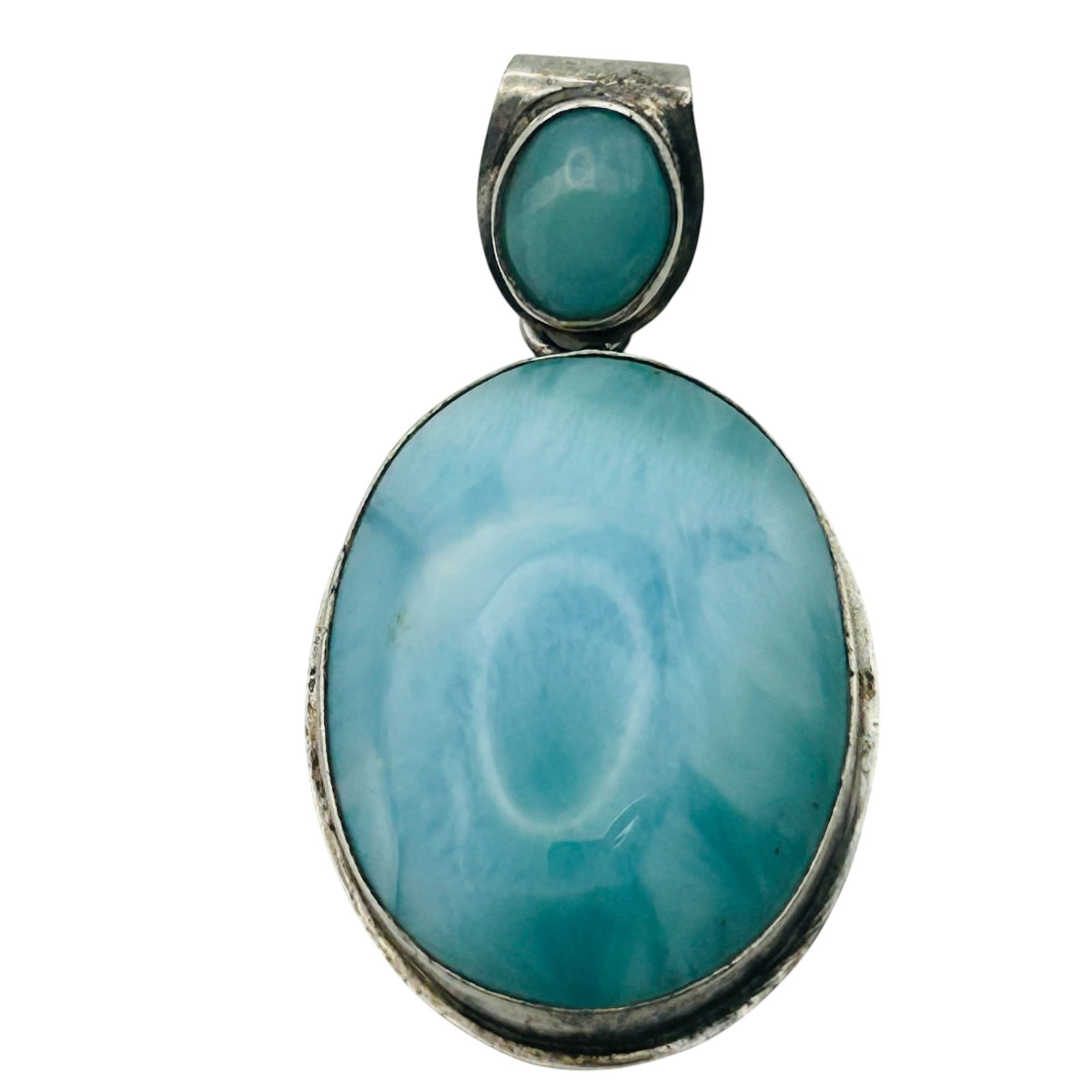 Sterling Larimar Pendant (1 of 4)