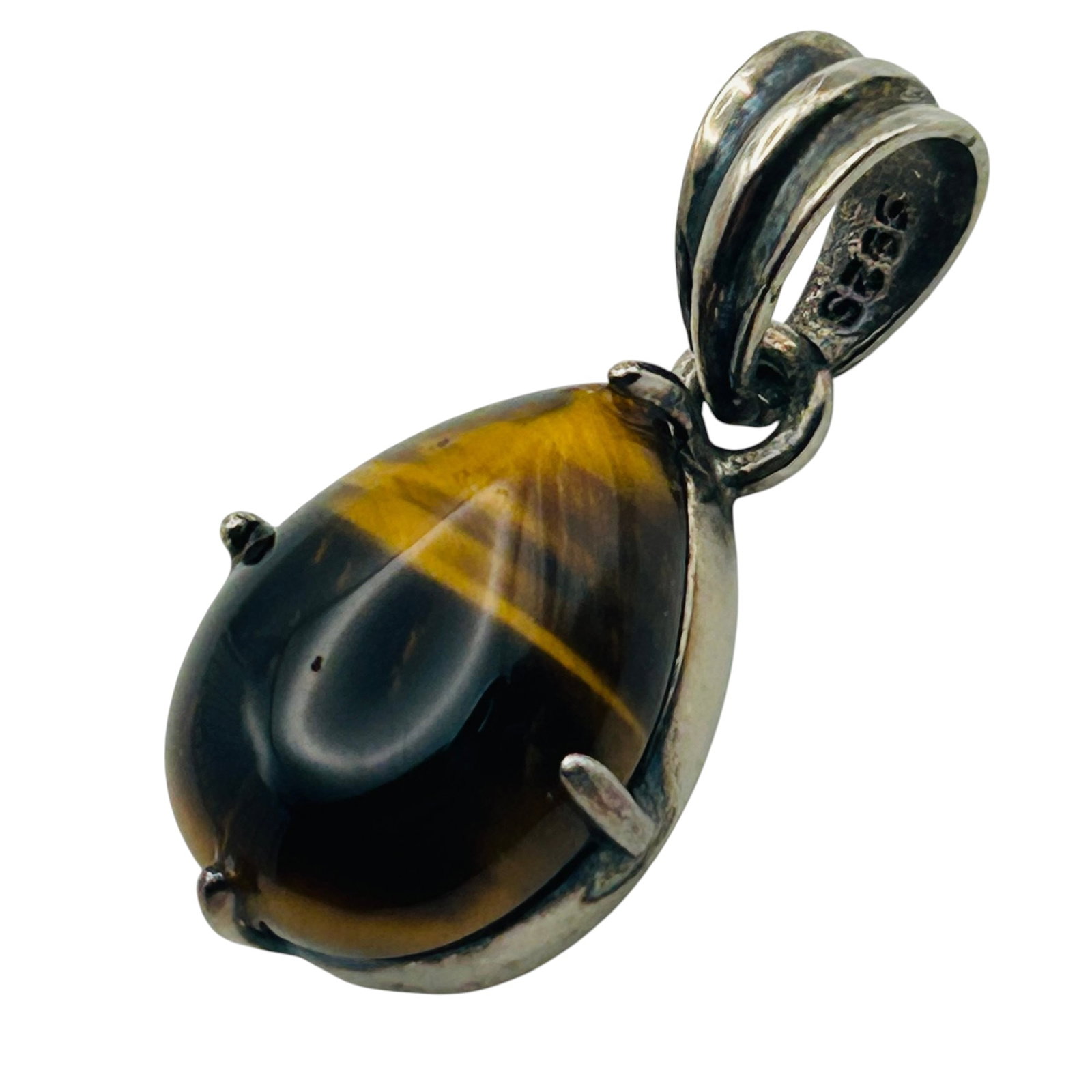 Sterling Tigers Eye Pendant (1 of 5)