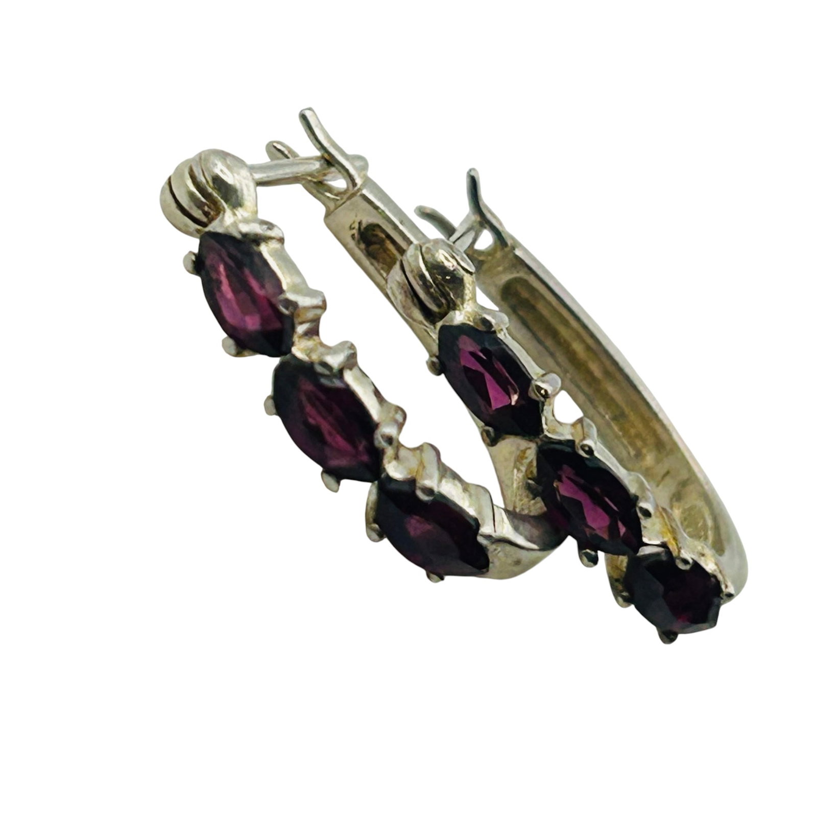 Avon Sterling Garnet Earrings (1 of 5)