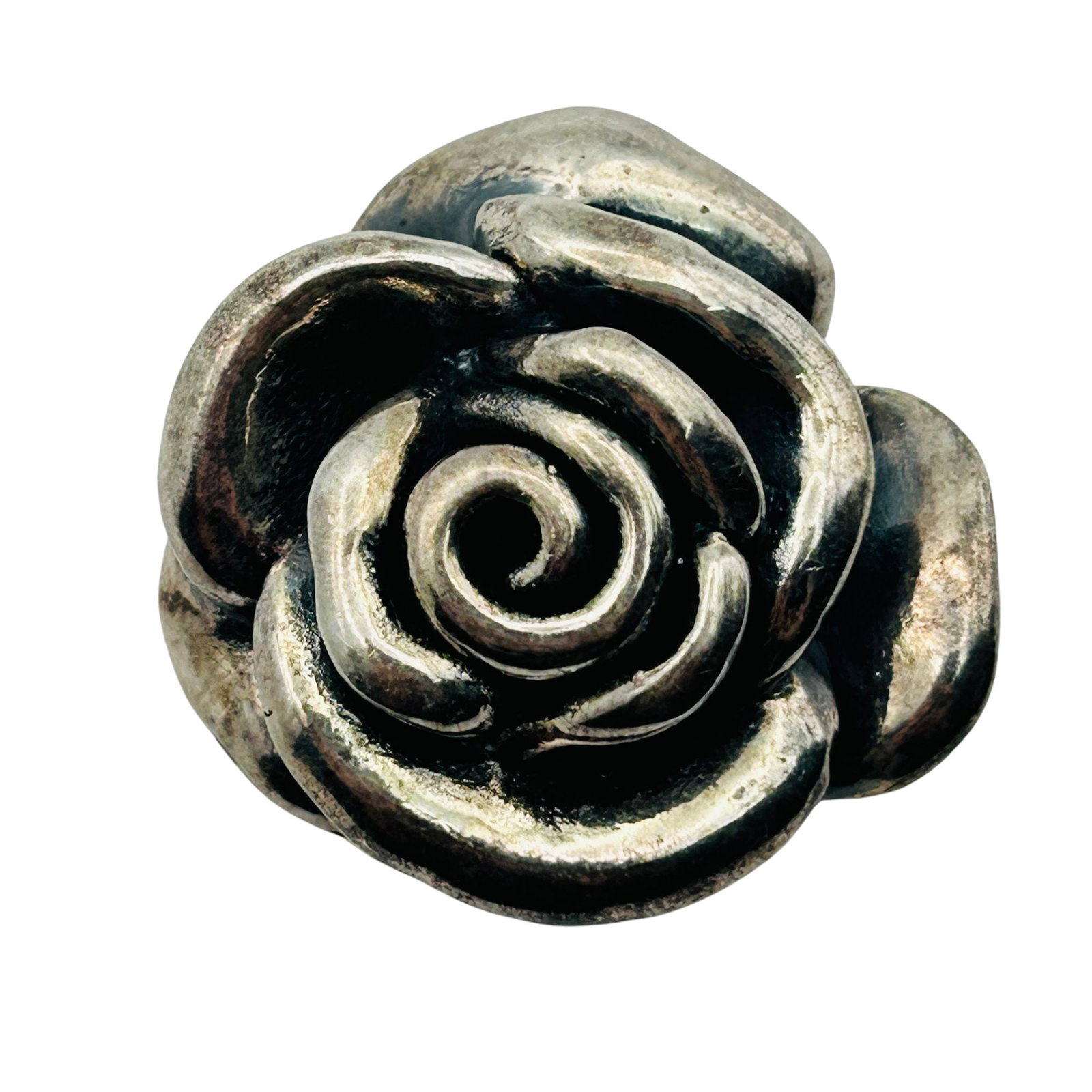 Sterling Rose Puffy Pendant: Sterling rose puffy pendant 8.3g