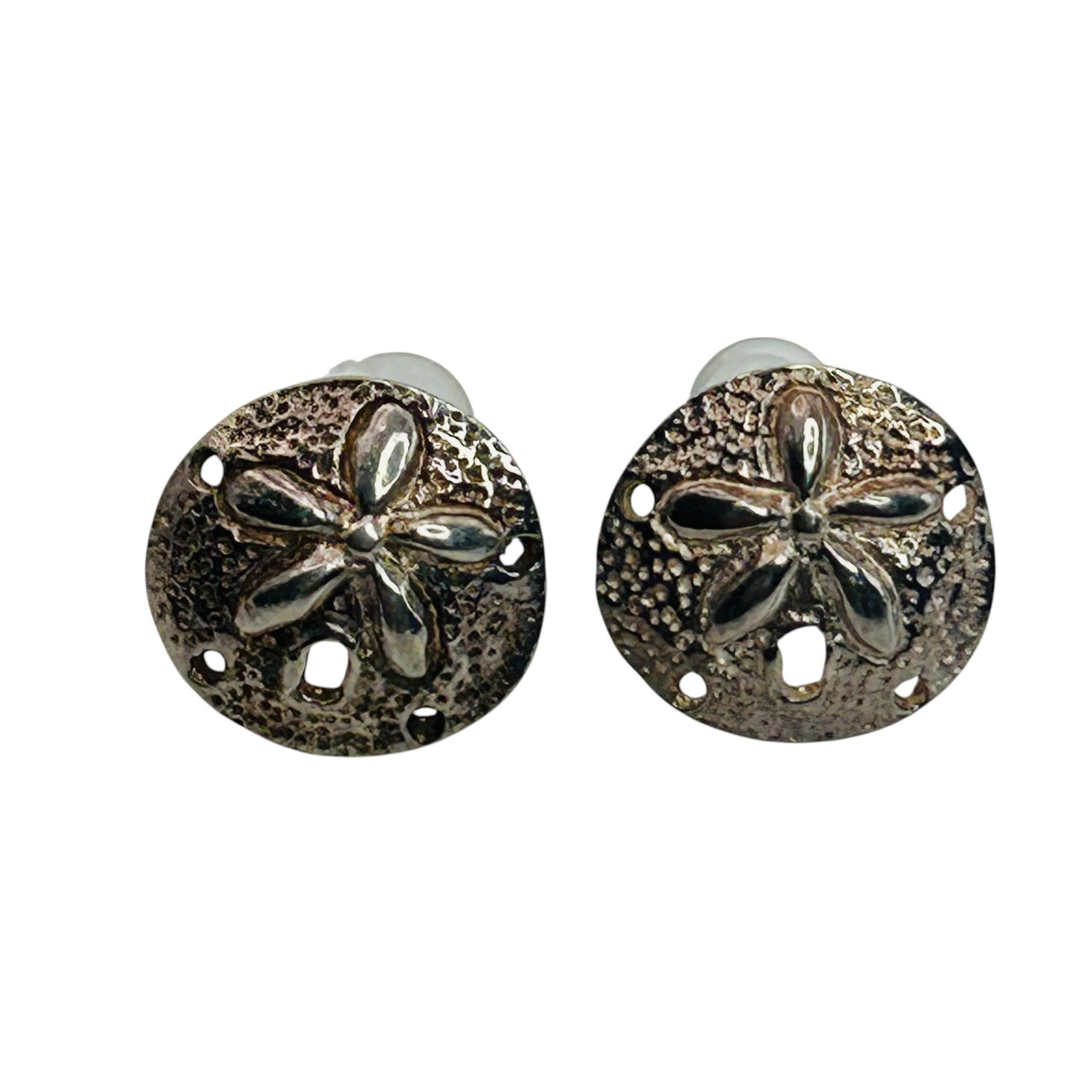 Sterling Sand Dollar Earrings (1 of 4)