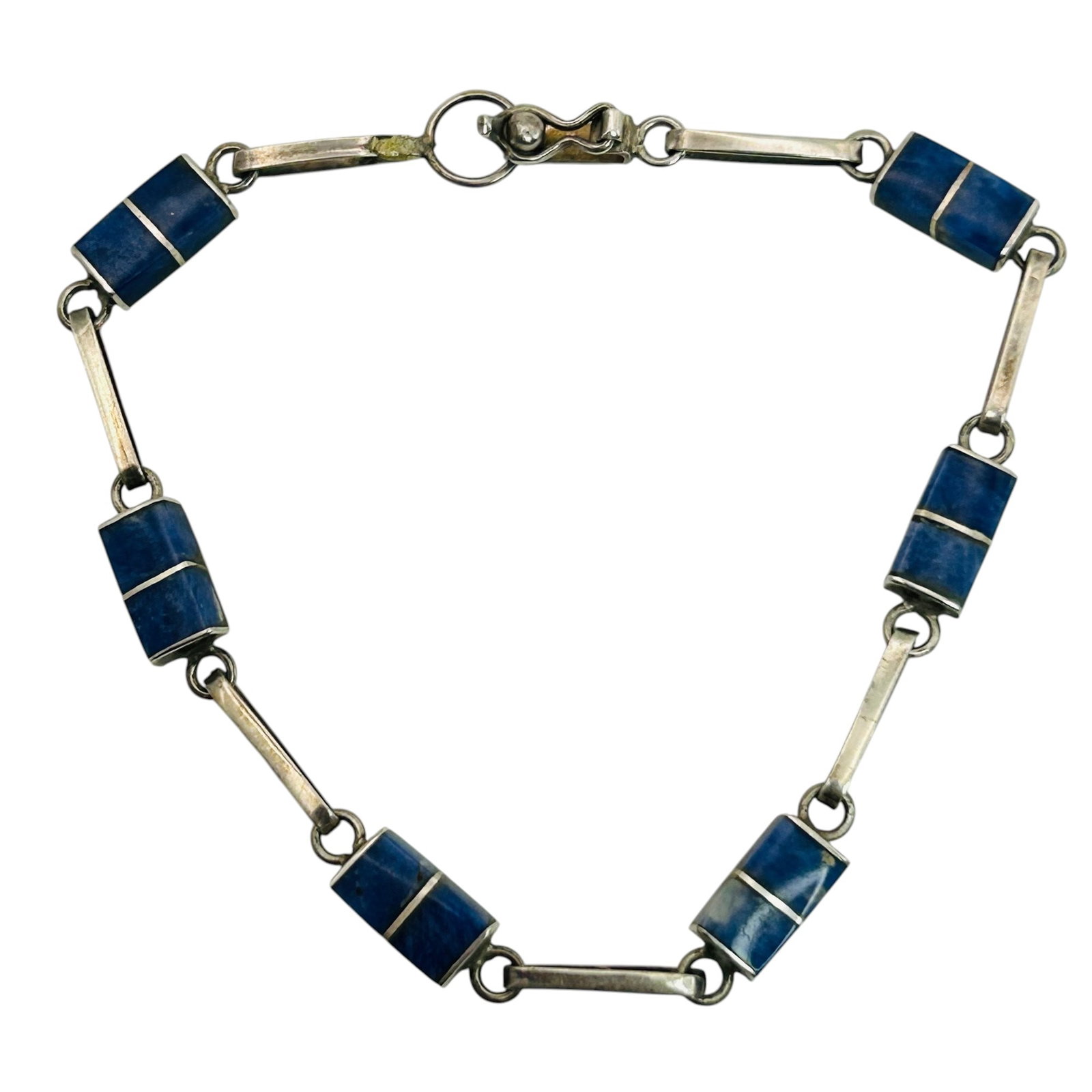 950 Silver Lapis Lazuli Bracelet (1 of 6)