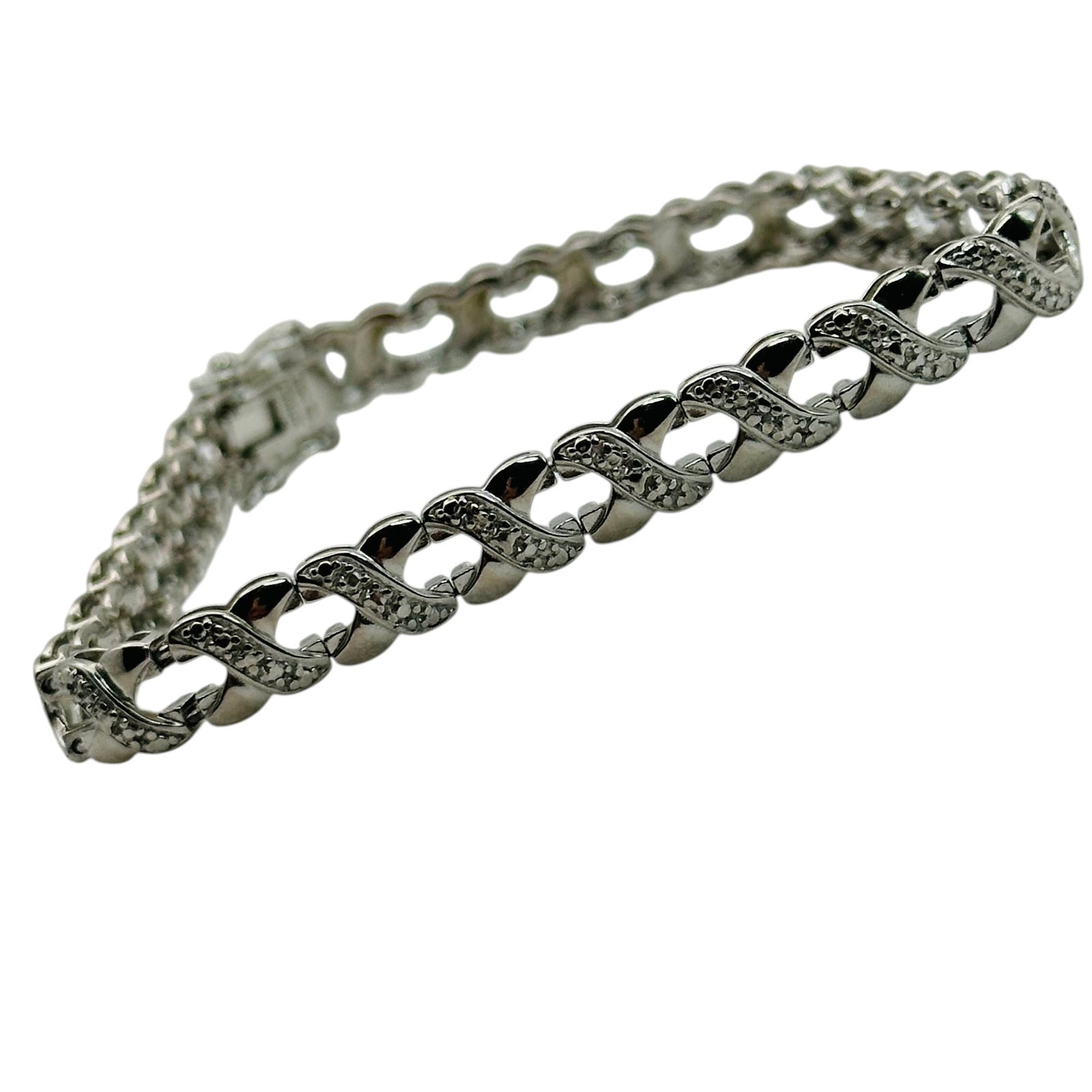 Ross Simmons Sterling Diamond Accent Bracelet (1 of 5)