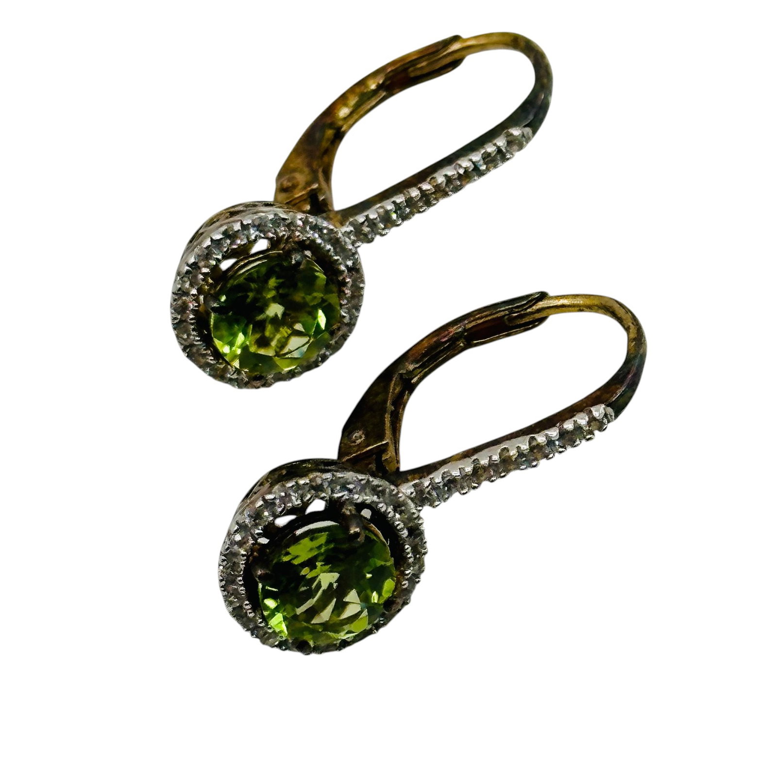 Sterling Peridot Jacket Earrings (1 of 7)