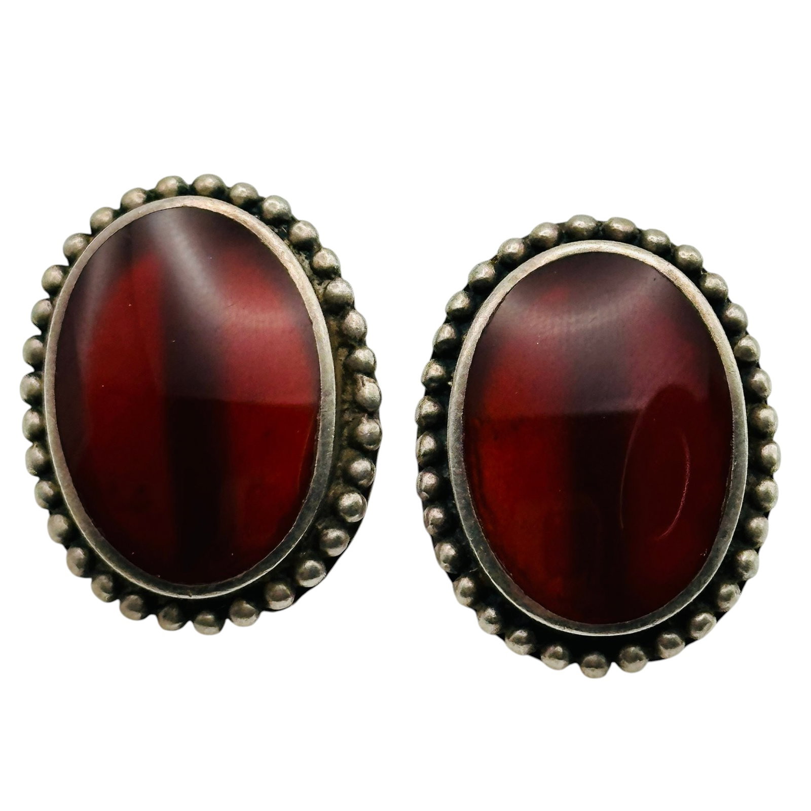 Sterling Carnelian Earrings: Sterling carnelian earrings 9.2g
