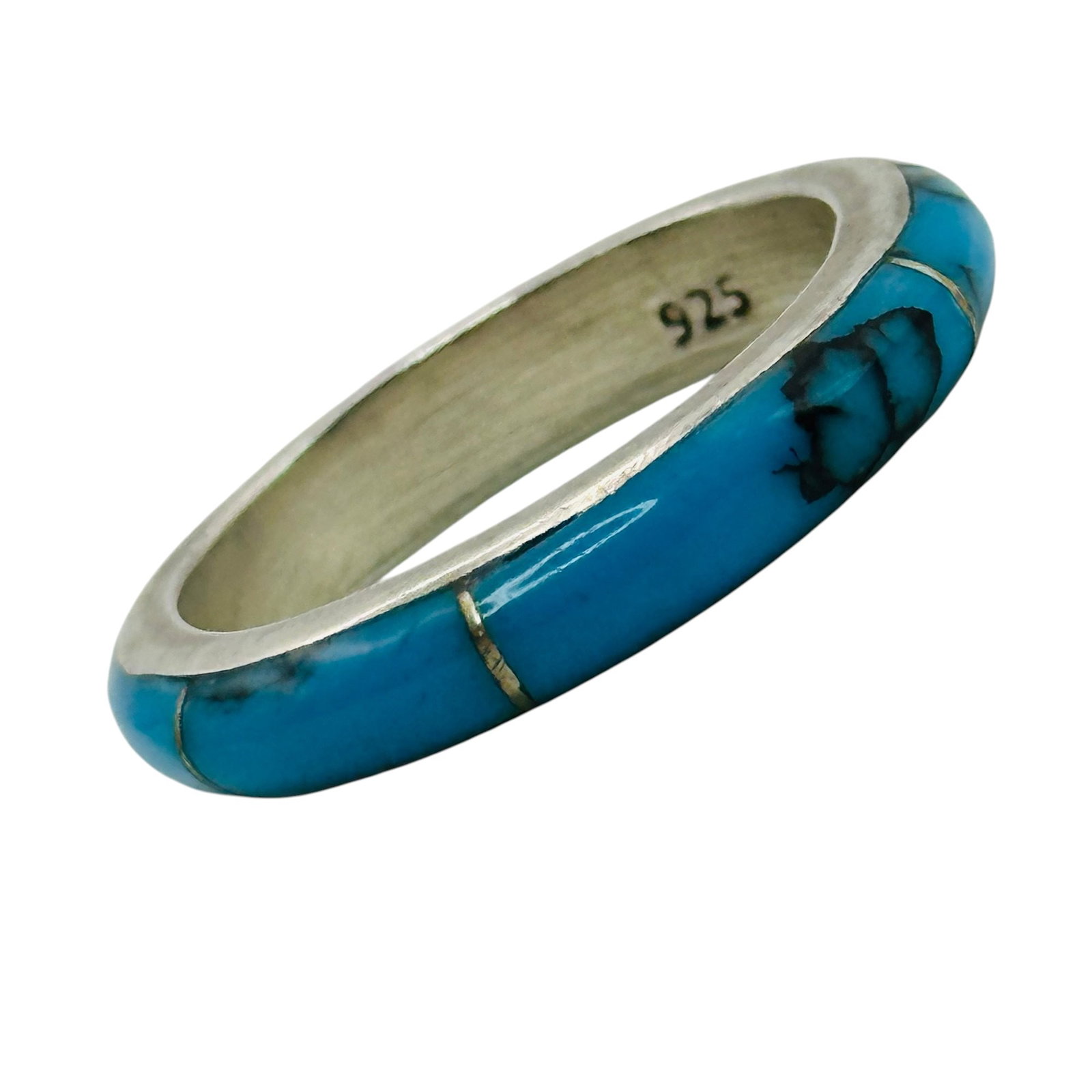 Sterling Turquoise Band Sz 9: Sterling turquoise band 2.4g Sz 9