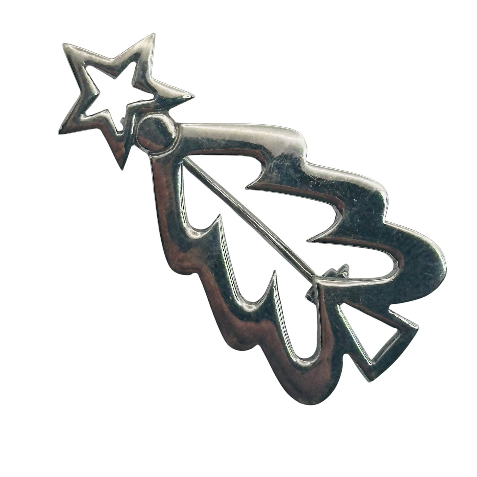 Sterling Christmas Tree Brooch (1 of 5)
