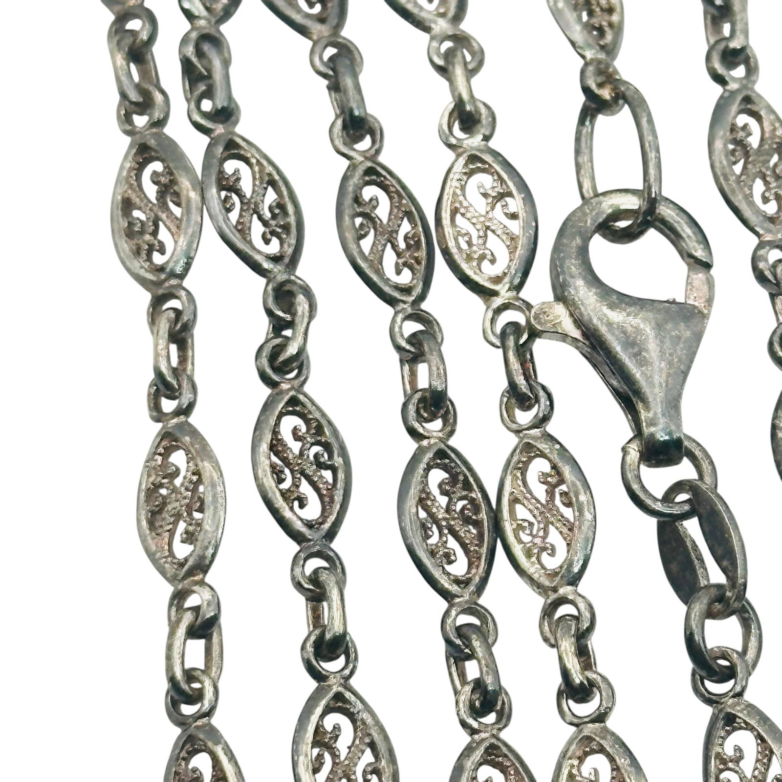 Milor Italy Sterling Swirl Chain Necklace (1 of 6)