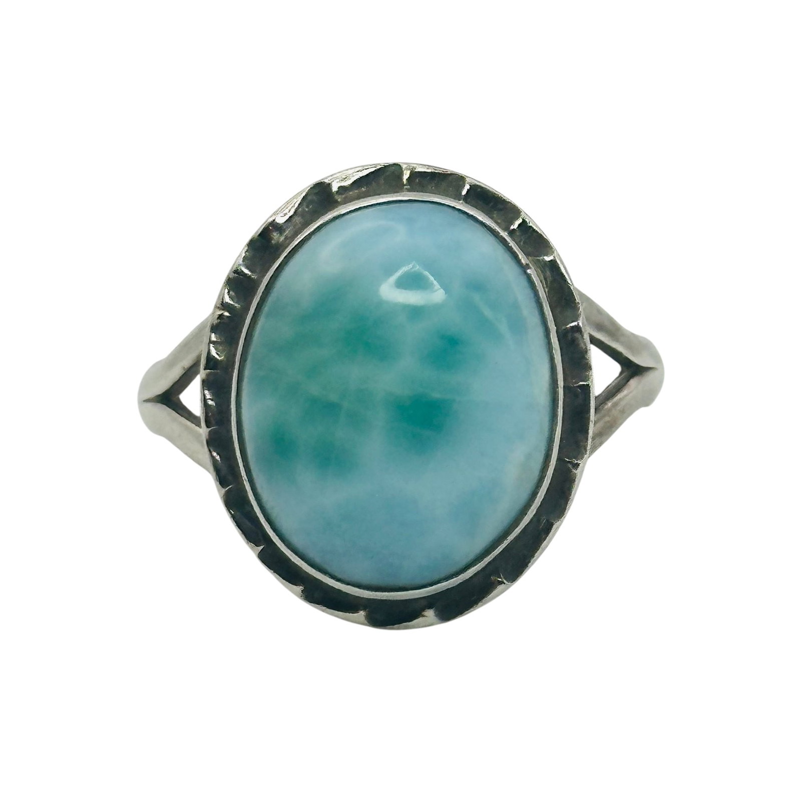 Sterling Larimar Ring Sz 9: Sterling larimar ring 5.9g Sz 9