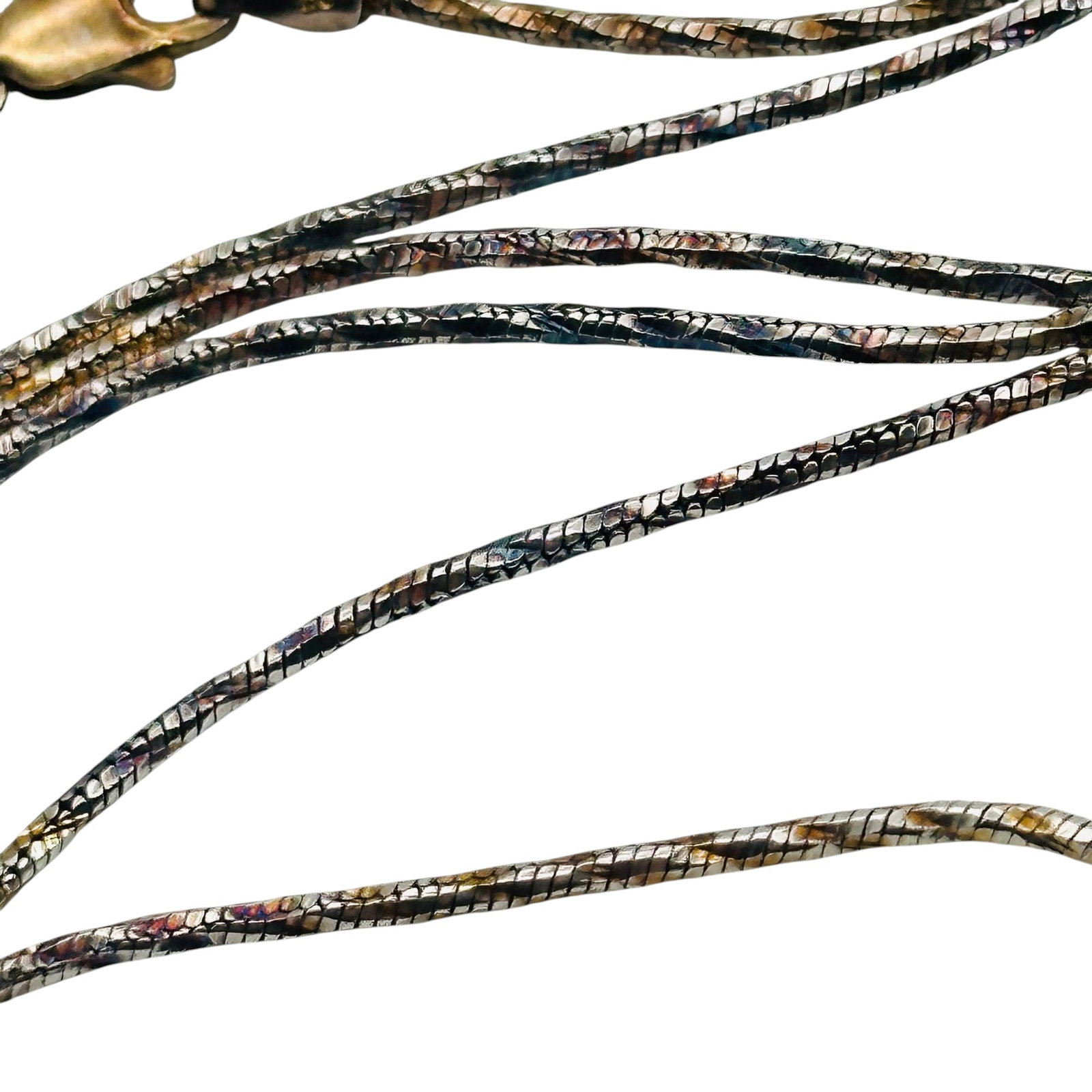 Signed Italy Sterling Round Chain Necklace (1 of 6)