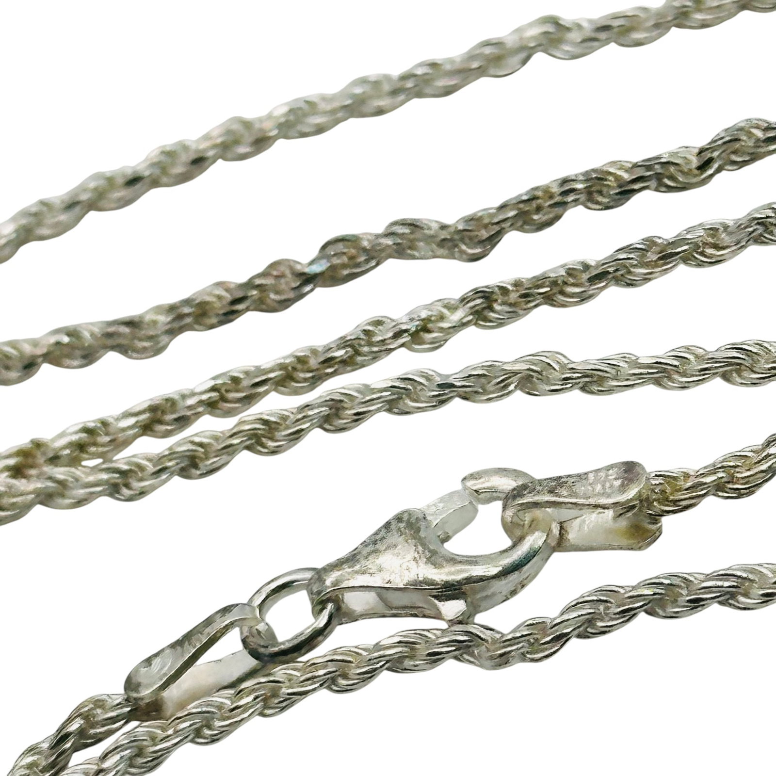 Italy Sterling Rope Chain Necklace (1 of 5)