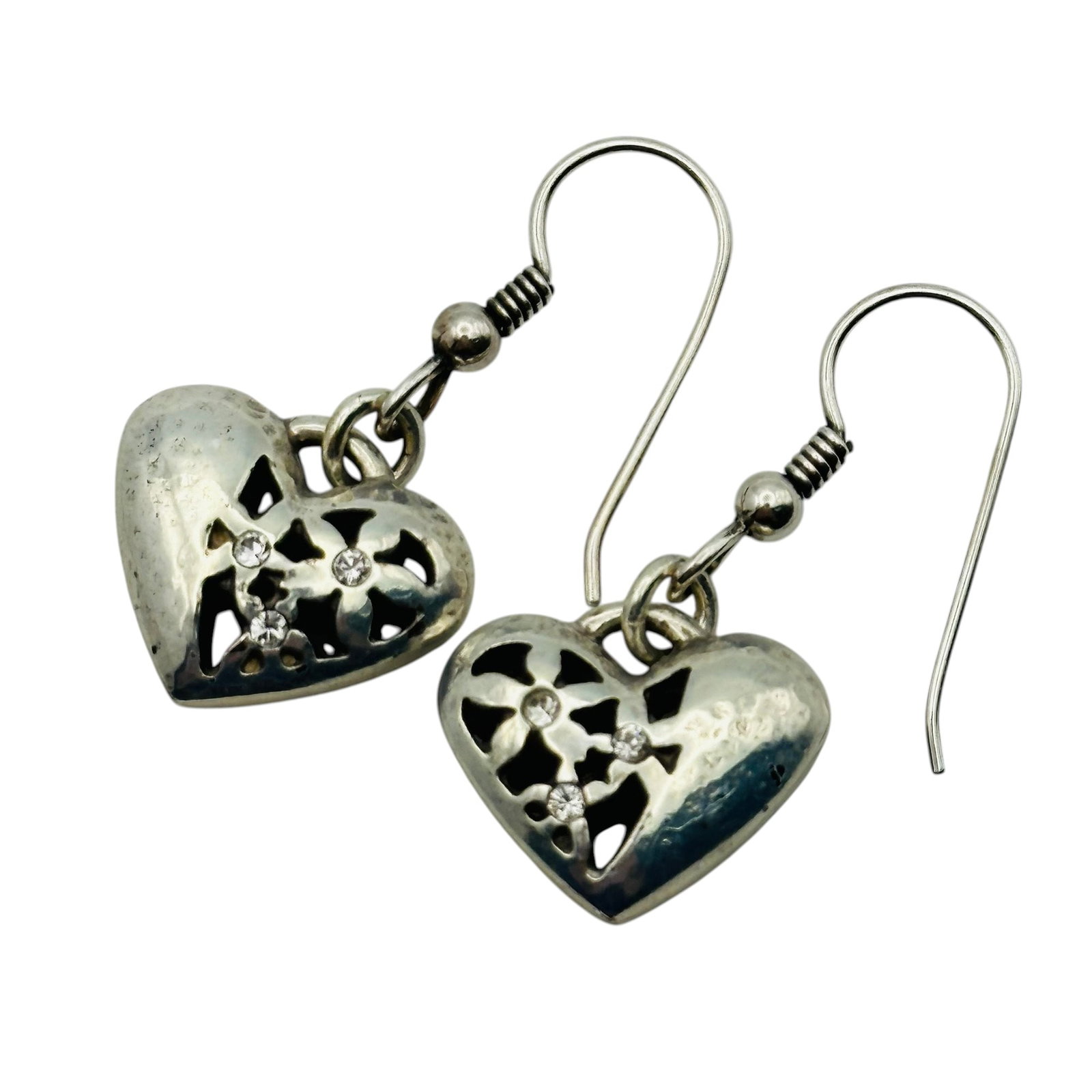 Sterling Heart Earrings (1 of 4)