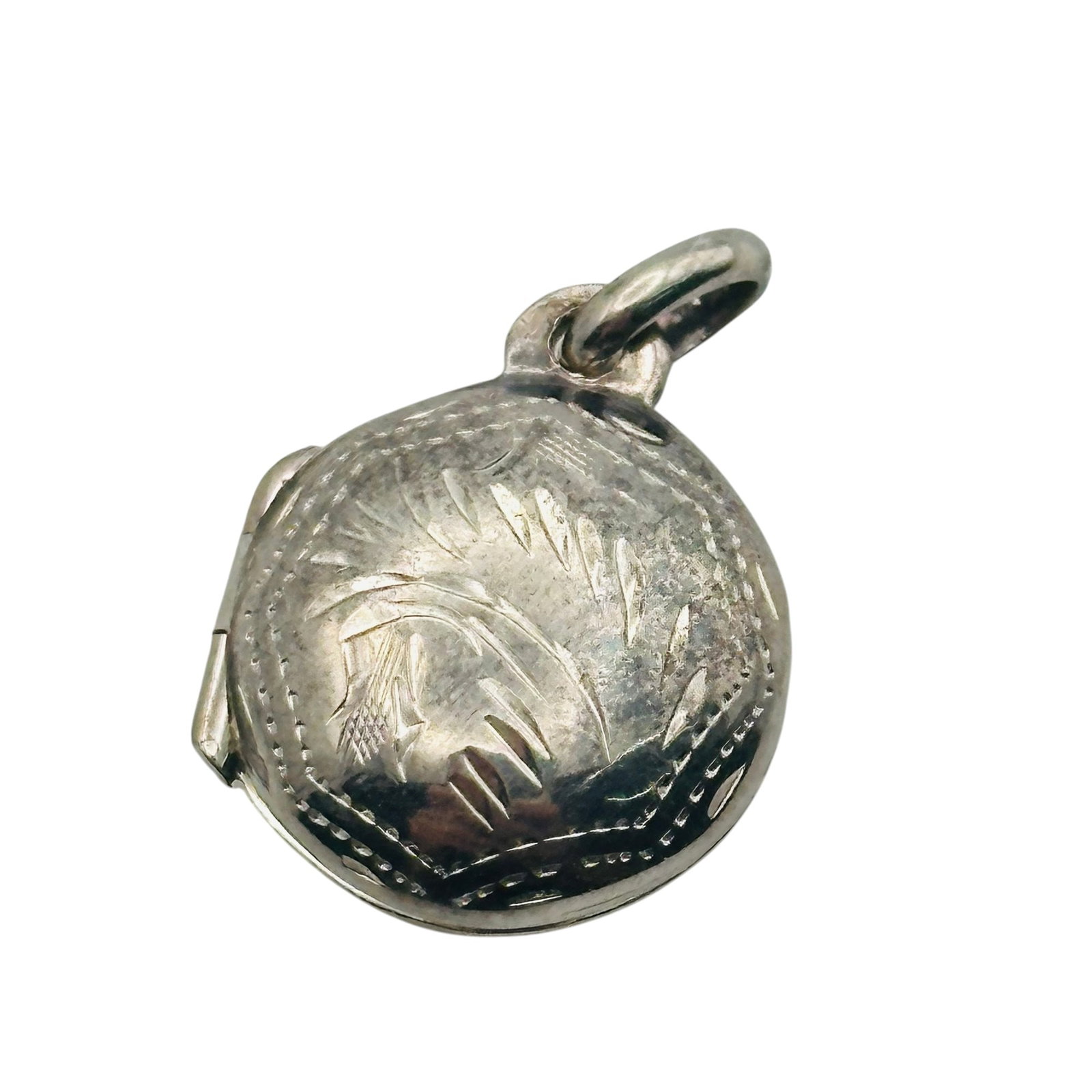 Sterling Etched Locket (1 of 5)