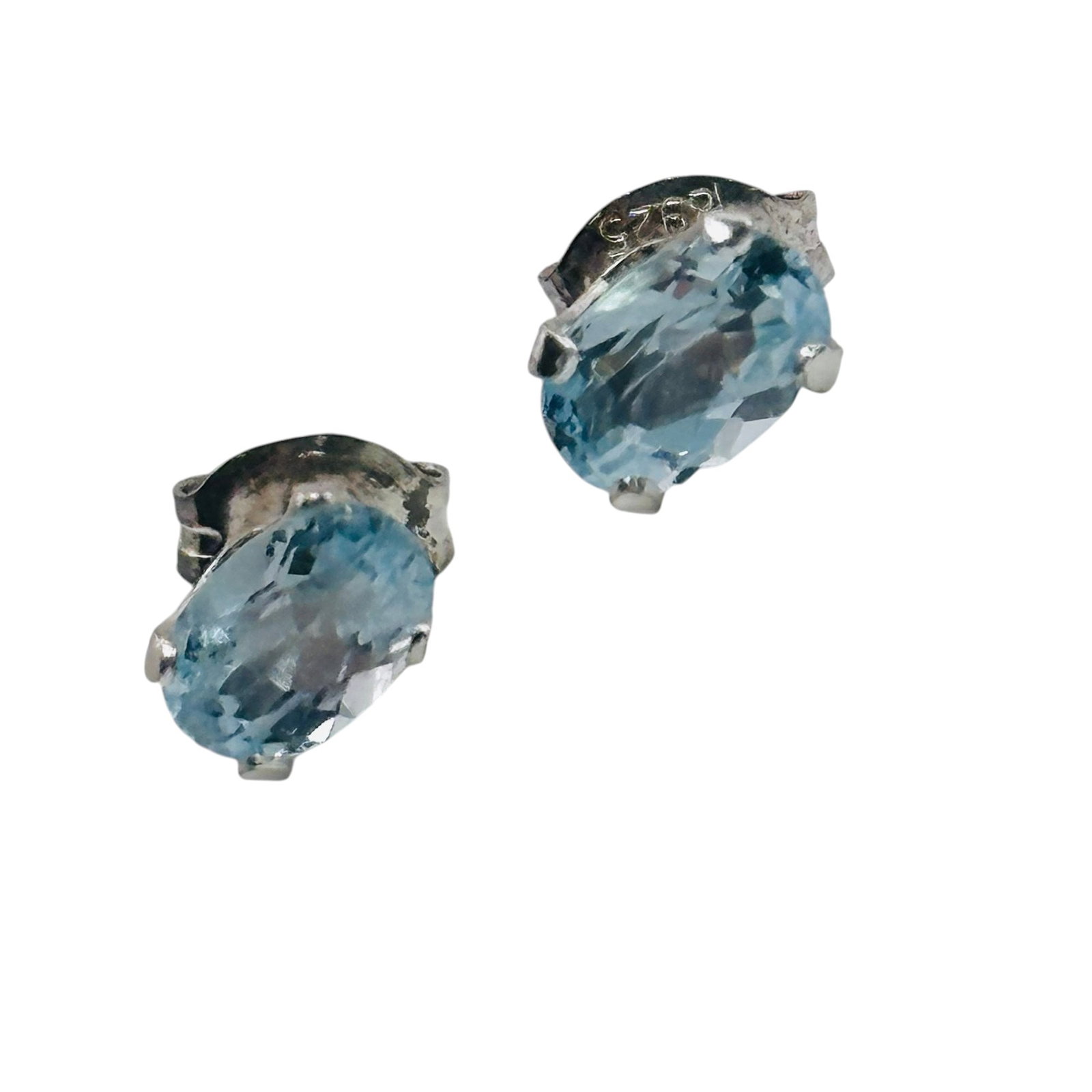 Sterling Topaz Earrings: Sterling topaz earrings 0.7g